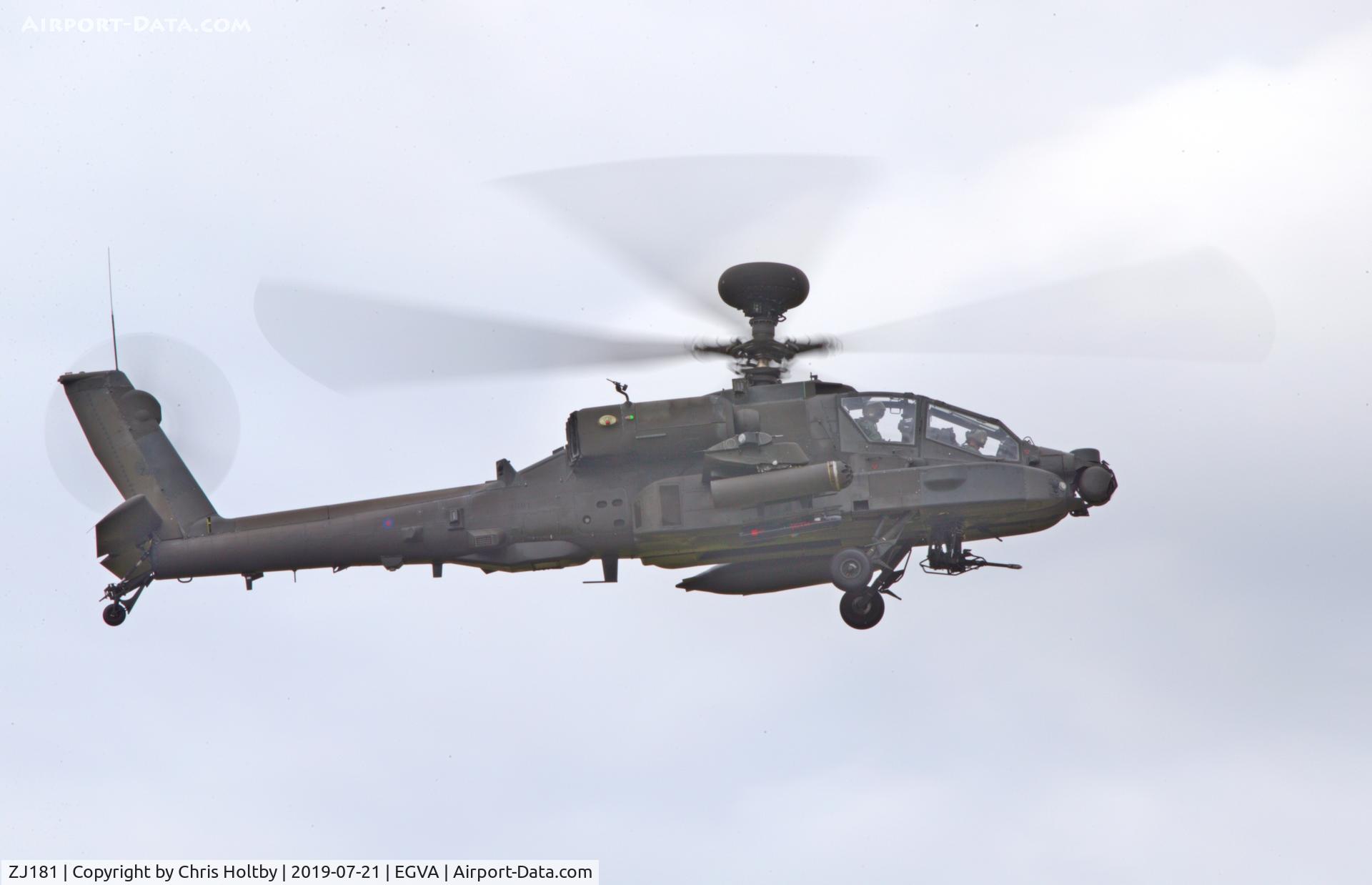 ZJ181, Westland Apache AH.1 C/N DU016/WAH016, Display at RIAT 2019 at RAF Fairford