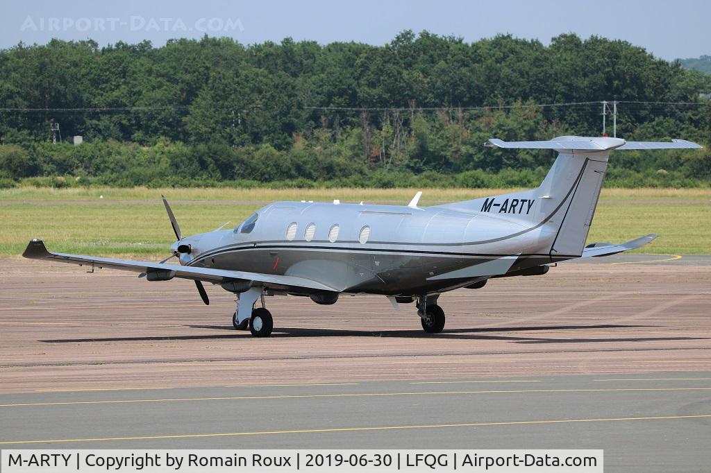 M-ARTY, 2009 Pilatus PC-12/47E C/N 1114, Parked