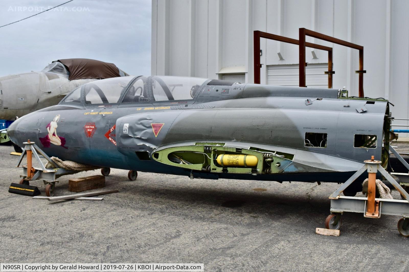 N90SR, 1966 Soko G-2 Galeb C/N FVSG23107, Now being used for spare parts.
