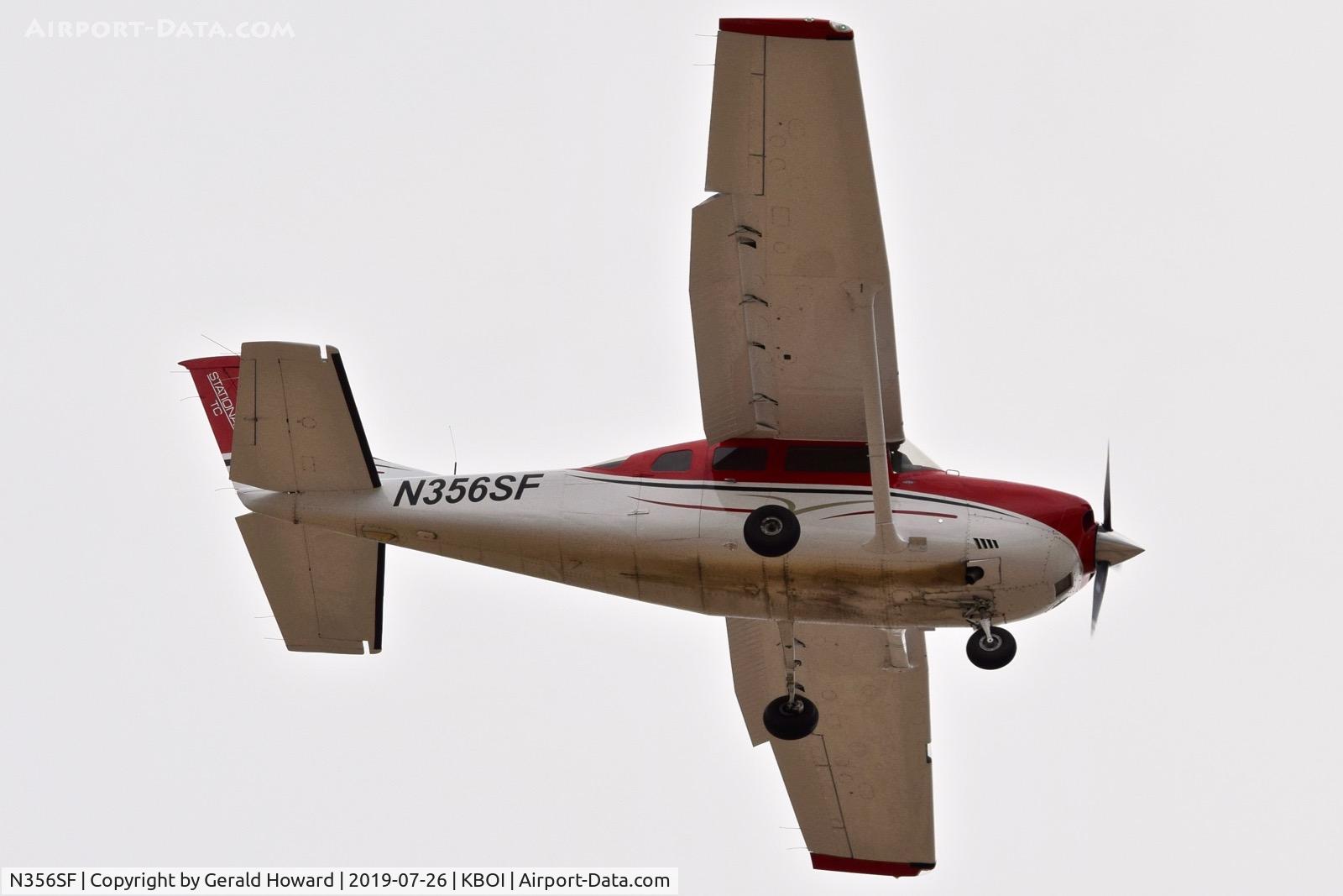 N356SF, 2004 Cessna T206H Turbo Stationair C/N T20608496, Landing RWY 28R.