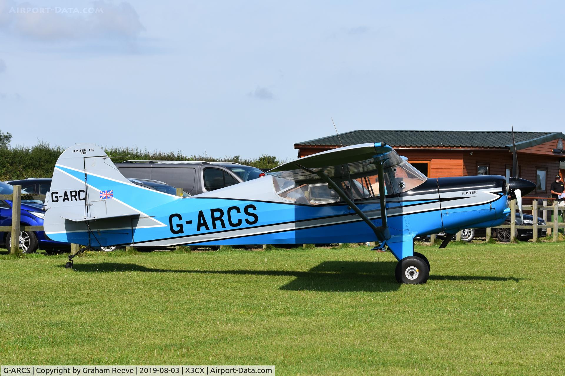 G-ARCS, 1960 Auster D6-180 C/N 3703, Parked at Northrepps.