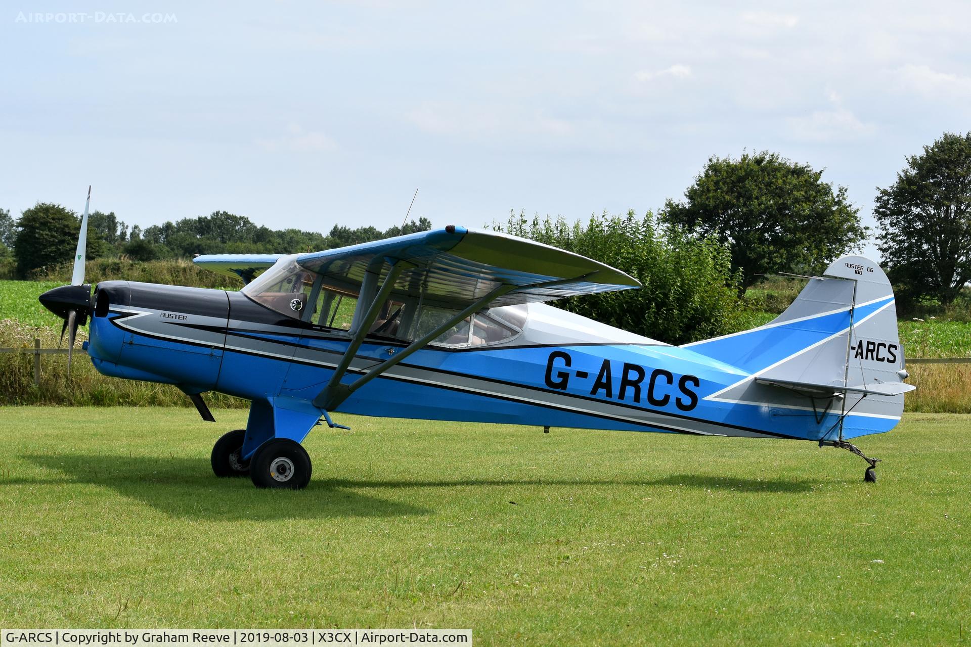 G-ARCS, 1960 Auster D6-180 C/N 3703, Parked at Northrepps.