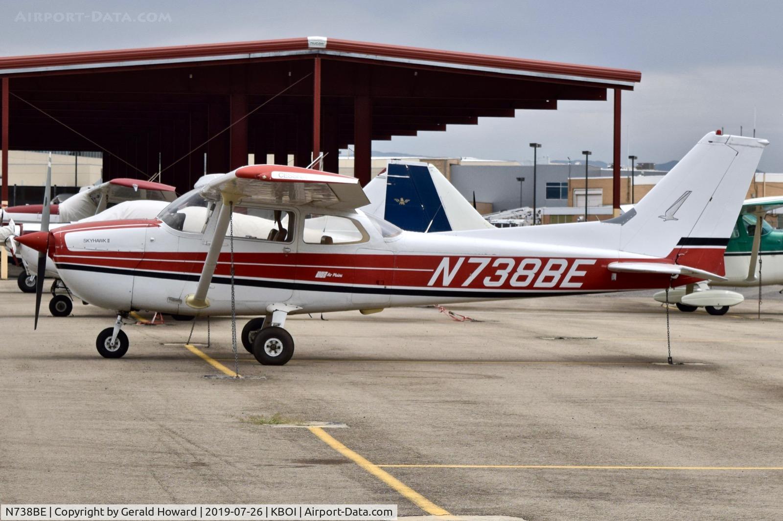 N738BE, 1977 Cessna 172N C/N 17269842, Parked on the north GA ramp.