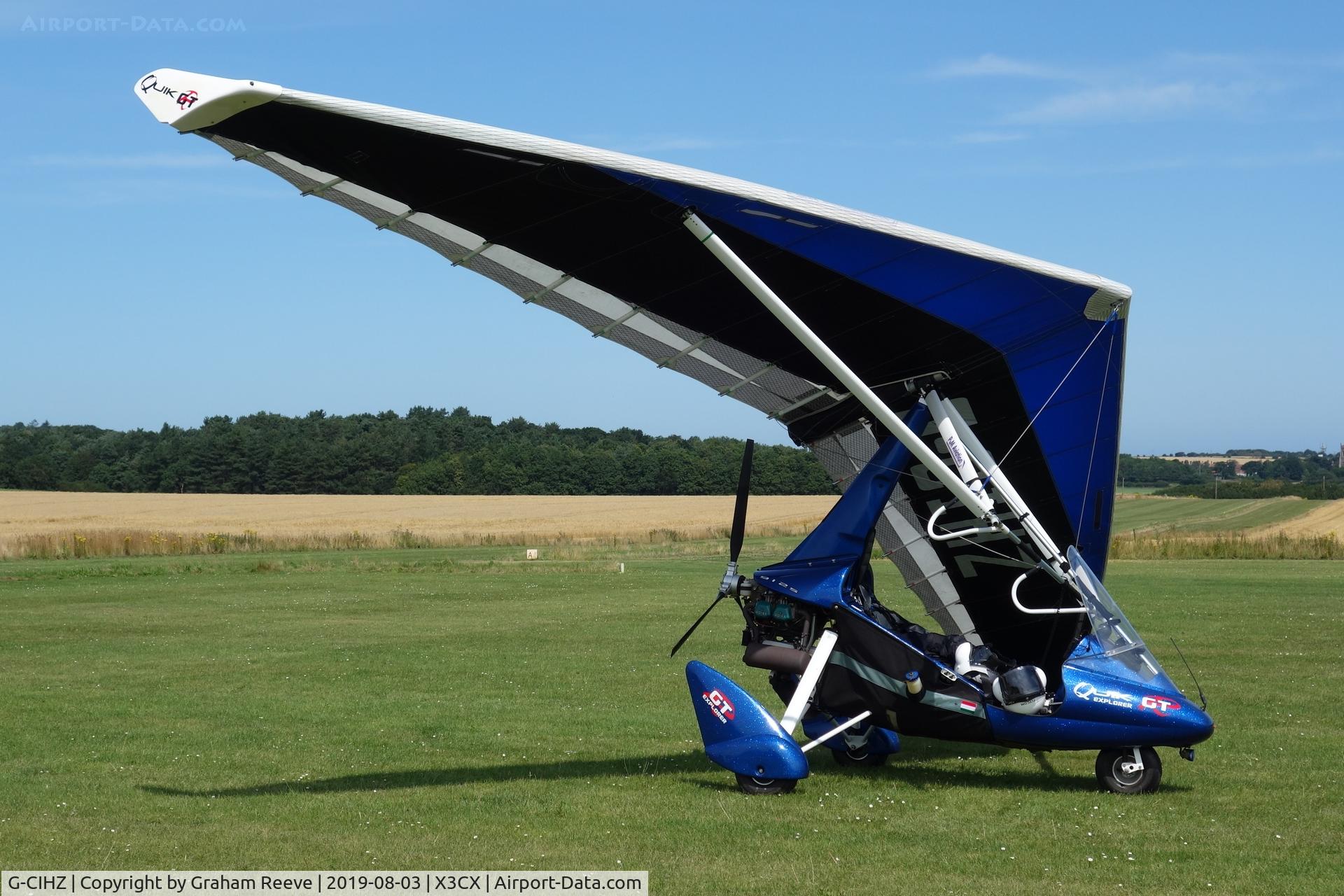 G-CIHZ, 2014 P&M Aviation Quik GTR C/N 8669, Parked at Northrepps.