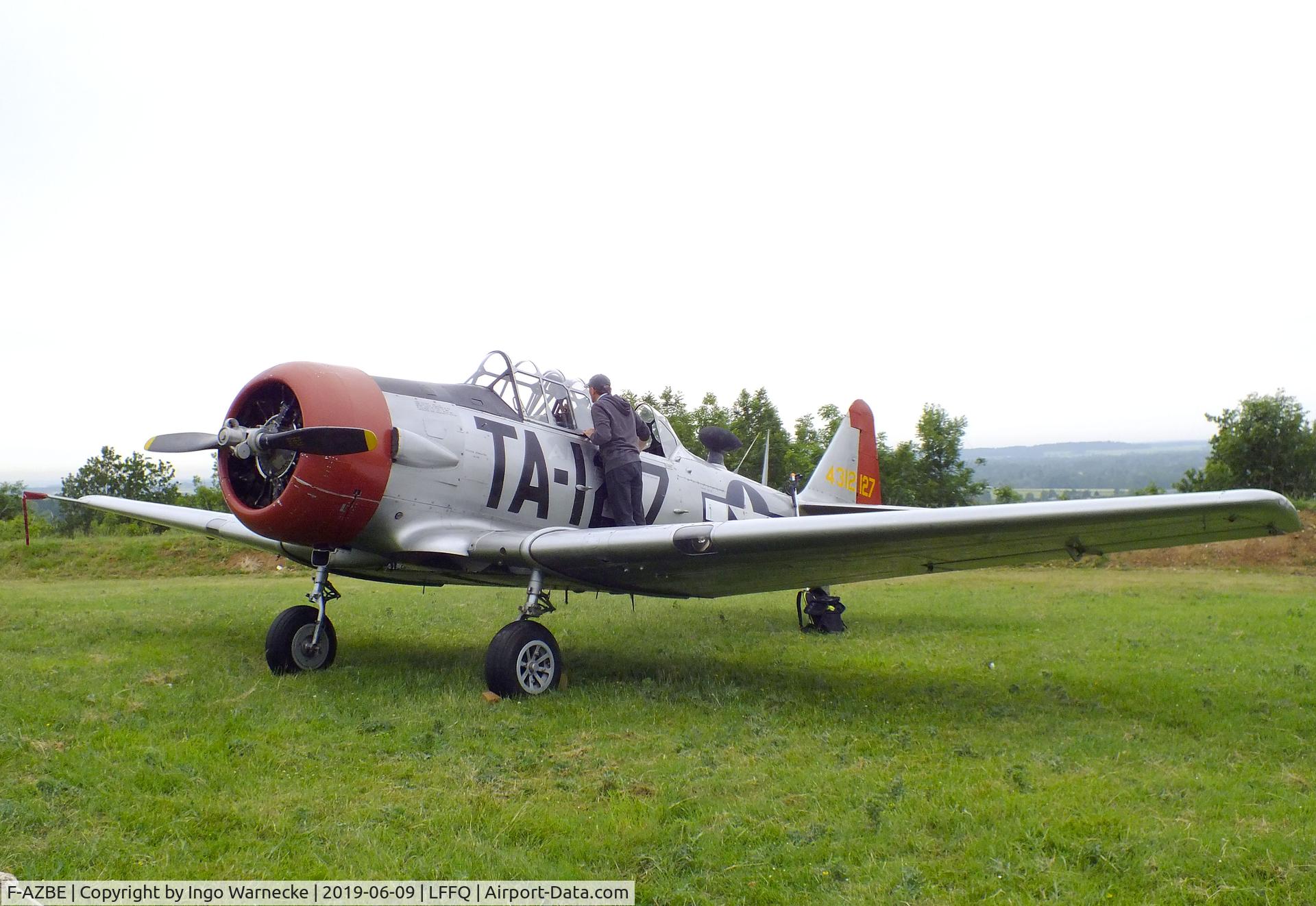F-AZBE, North American AT-6C Harvard IIA C/N 88-12127, North American AT-6C Harvard IIA at the Meeting Aerien 2019, La-Ferte-Alais