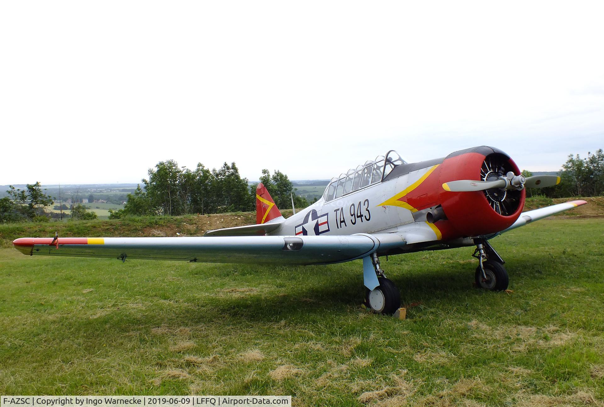 F-AZSC, North American AT-6D Texan C/N 88-15943 (41-34672), North American AT-6D Texan at the Meeting Aerien 2019, La-Ferte-Alais