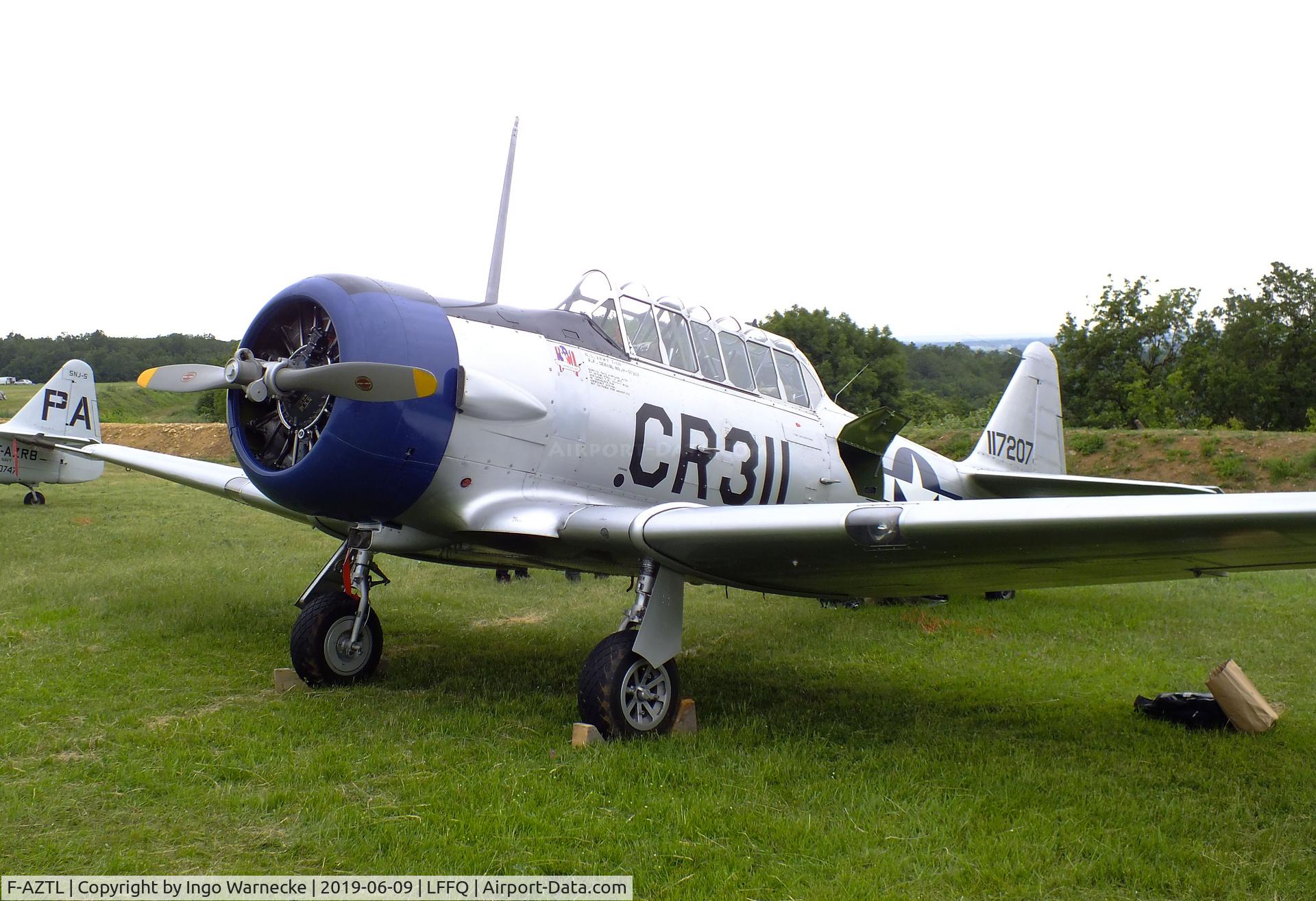 F-AZTL, 1942 North American T-6G Texan C/N 182-789, North American T-6G Texan at the Meeting Aerien 2019, La-Ferte-Alais