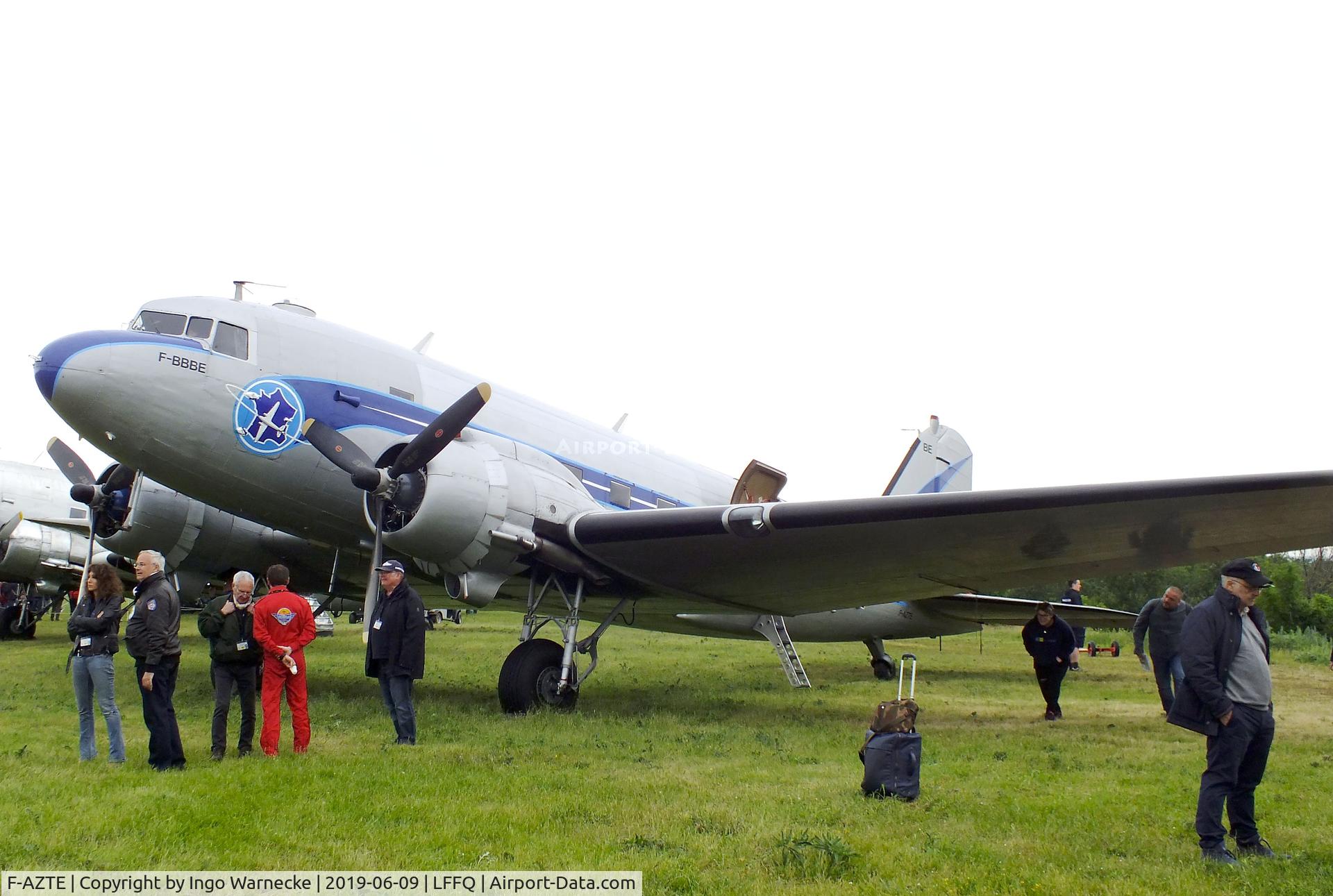 F-AZTE, 1943 Douglas C-47A-1-DL  Skytrain C/N 9172, Douglas C-47A Skytrain (representing an Air France DC-3) at the Meeting Aerien 2019, La-Ferte-Alais