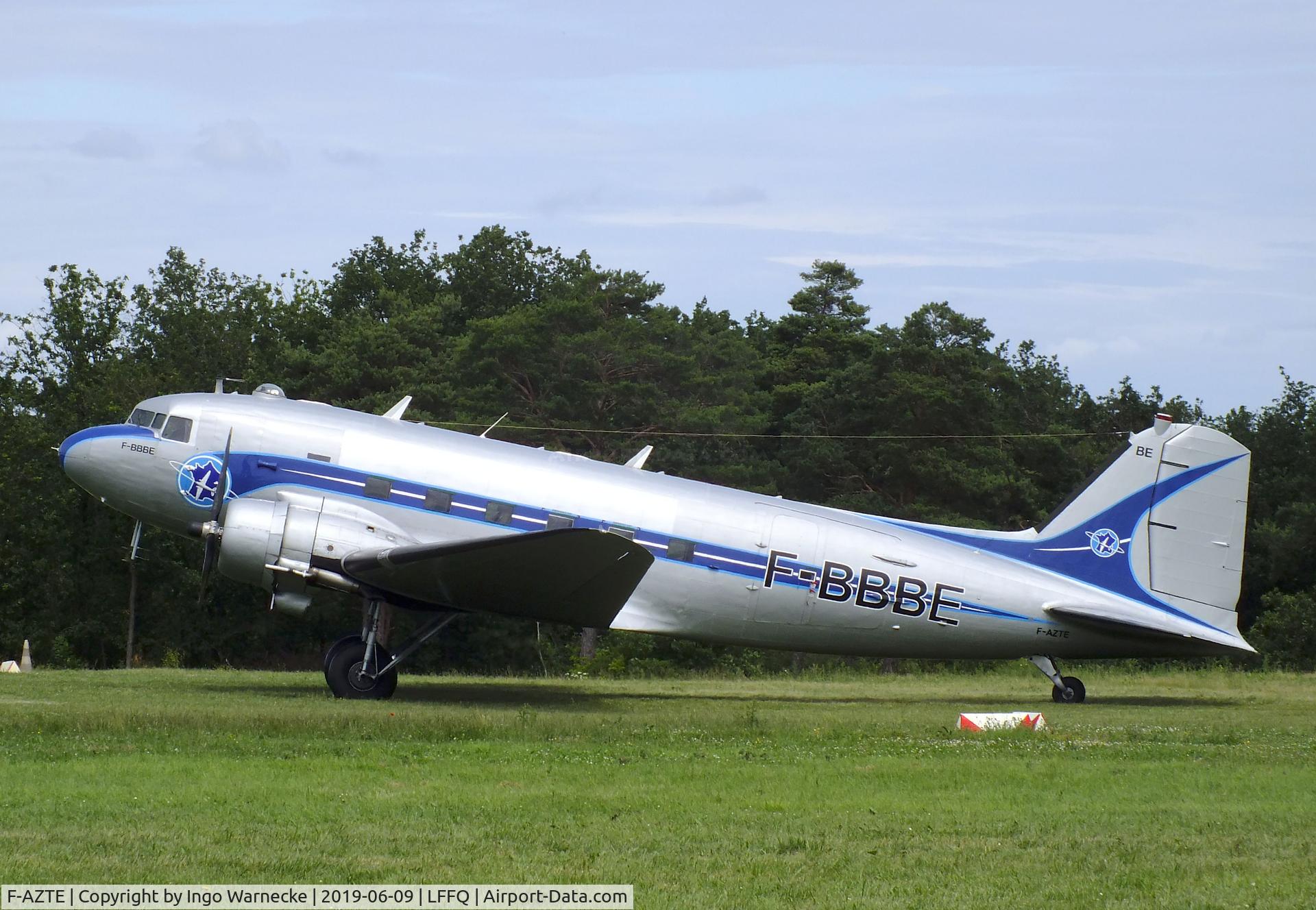 F-AZTE, 1943 Douglas C-47A-1-DL  Skytrain C/N 9172, Douglas C-47A Skytrain (representing an Air France DC-3) at the Meeting Aerien 2019, La-Ferte-Alais