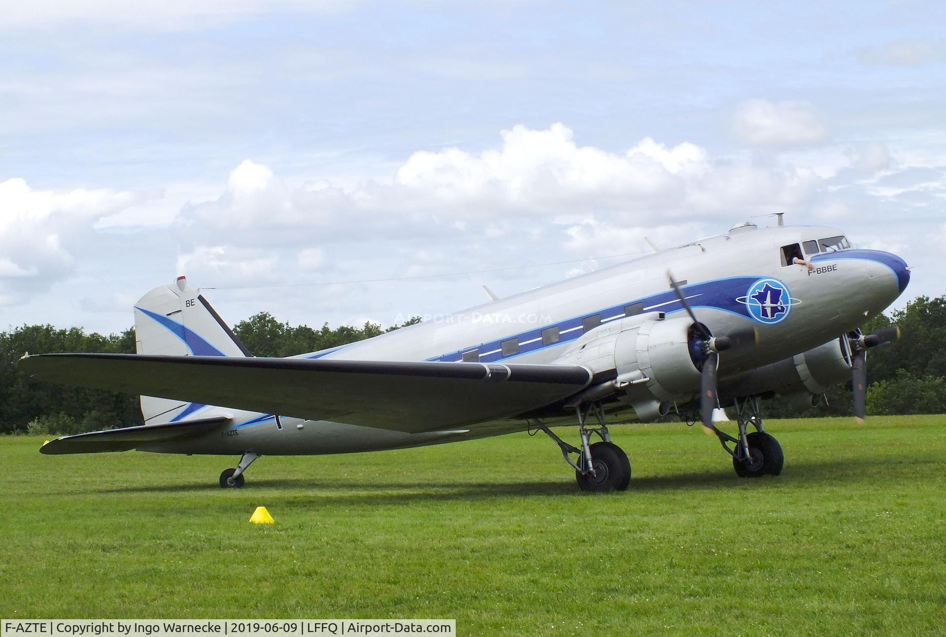 F-AZTE, 1943 Douglas C-47A-1-DL  Skytrain C/N 9172, Douglas C-47A Skytrain (representing an Air France DC-3) at the Meeting Aerien 2019, La-Ferte-Alais