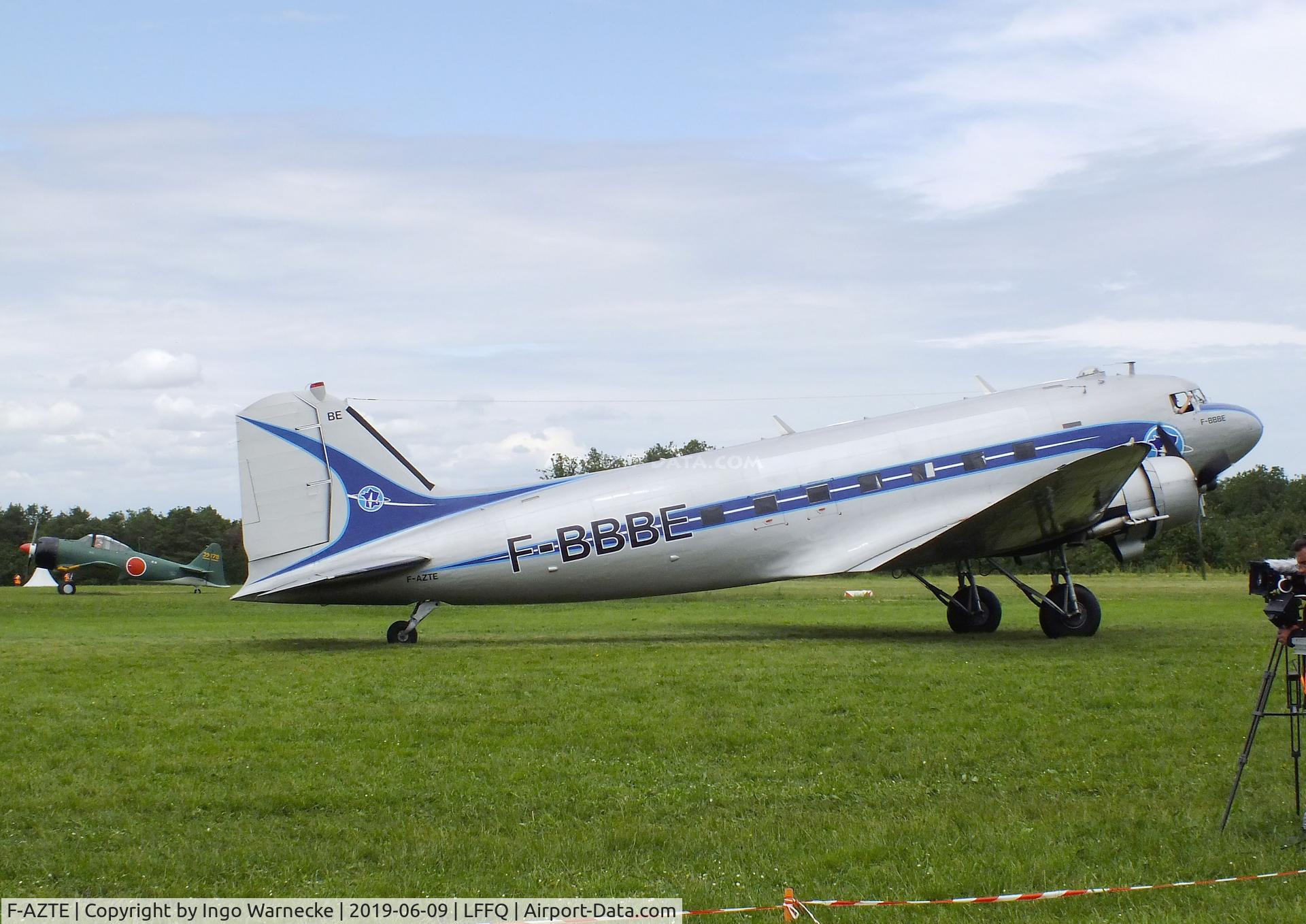F-AZTE, 1943 Douglas C-47A-1-DL  Skytrain C/N 9172, Douglas C-47A Skytrain (representing an Air France DC-3) at the Meeting Aerien 2019, La-Ferte-Alais