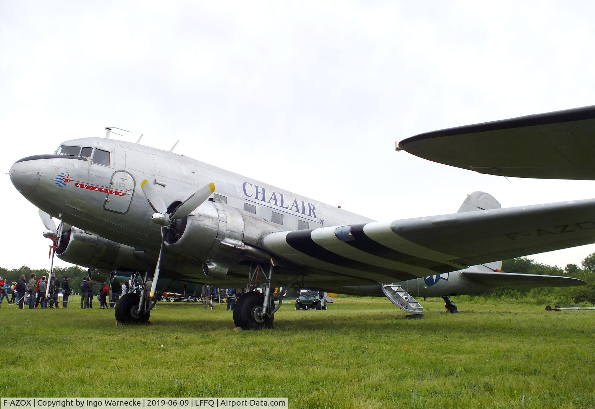 F-AZOX, 1945 Douglas DC-3C-S1C3G (C-47B-35-DK) C/N 16604, Douglas DC-3C at the Meeting Aerien 2019, La-Ferte-Alais