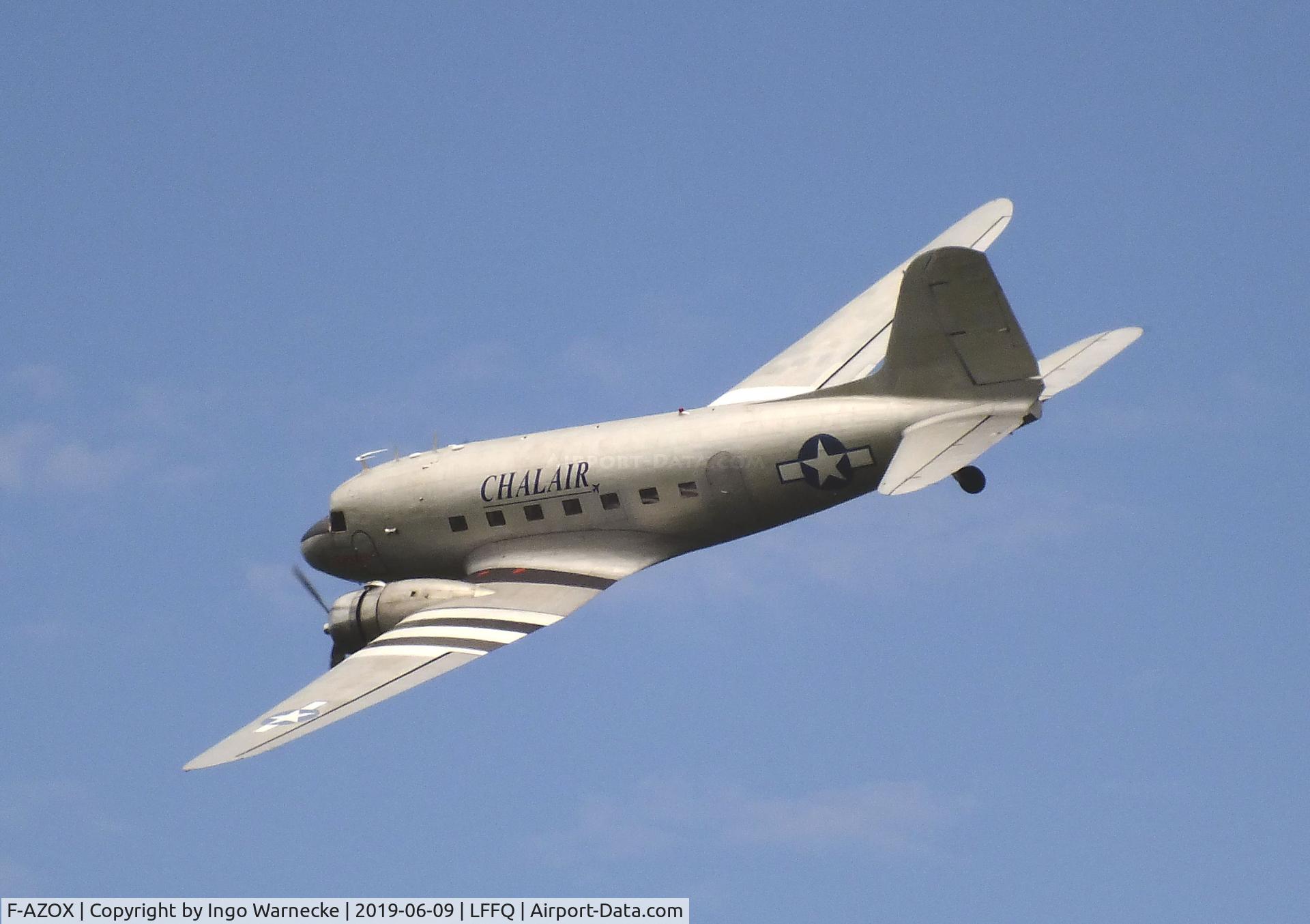 F-AZOX, 1945 Douglas DC-3C-S1C3G (C-47B-35-DK) C/N 16604, Douglas DC-3C at the Meeting Aerien 2019, La-Ferte-Alais