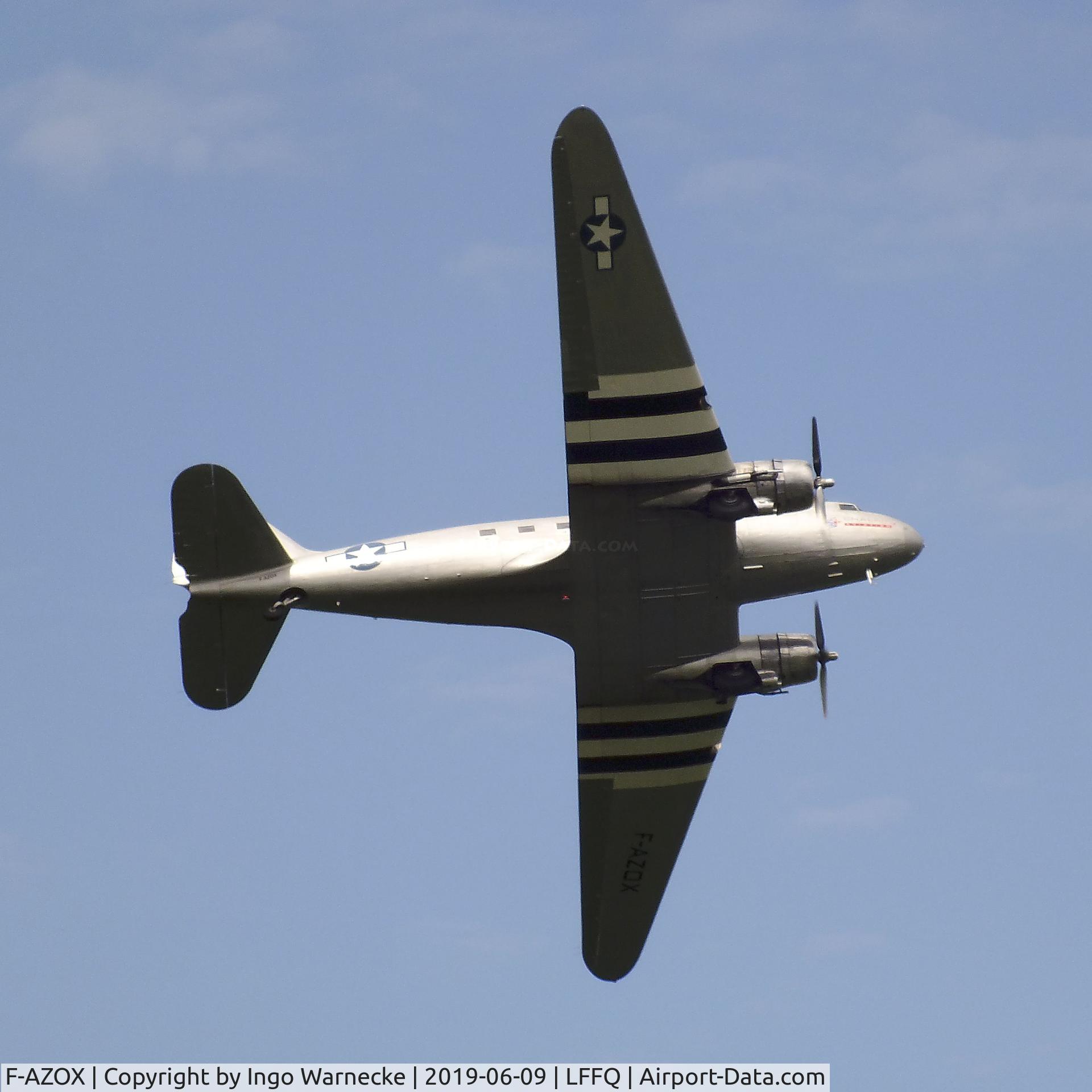 F-AZOX, 1945 Douglas DC-3C-S1C3G (C-47B-35-DK) C/N 16604, Douglas DC-3C at the Meeting Aerien 2019, La-Ferte-Alais