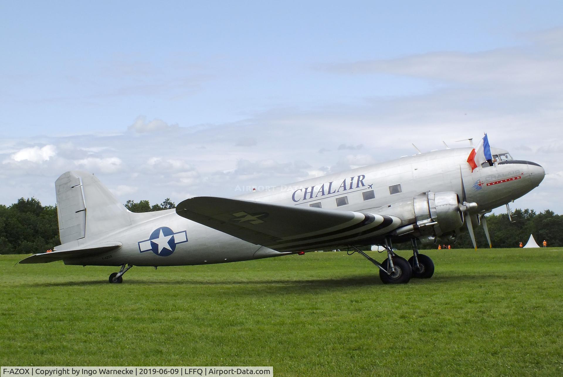 F-AZOX, 1945 Douglas DC-3C-S1C3G (C-47B-35-DK) C/N 16604, Douglas DC-3C at the Meeting Aerien 2019, La-Ferte-Alais