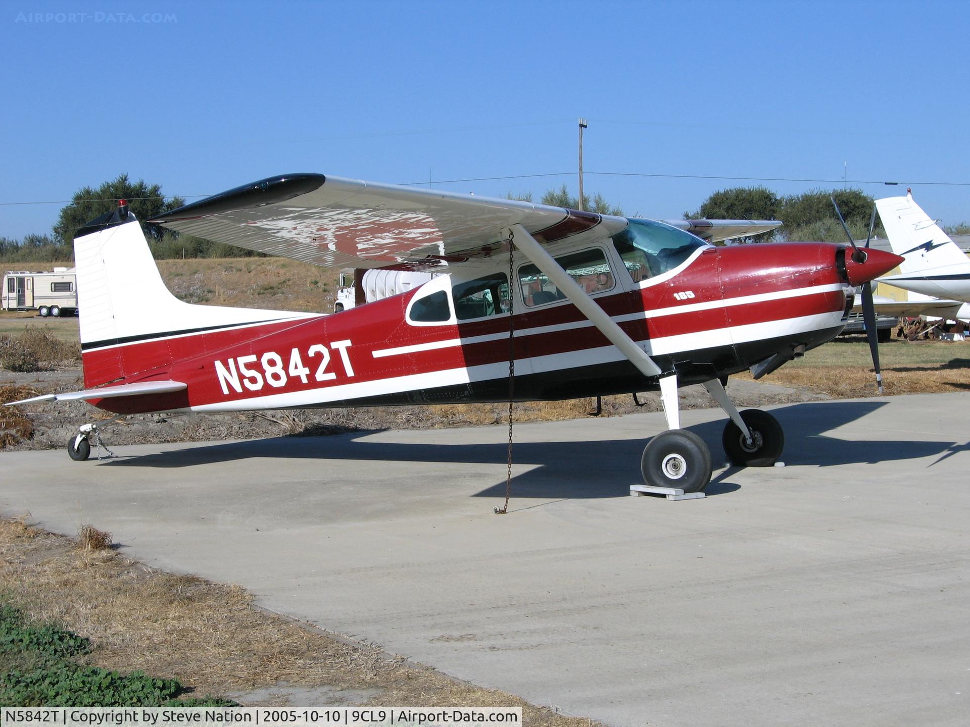 N5842T, 1964 Cessna 185C Skywagon C/N 185-0742, 1964 Cessna 185C at Spezia Airport, Walnut Grove, CA