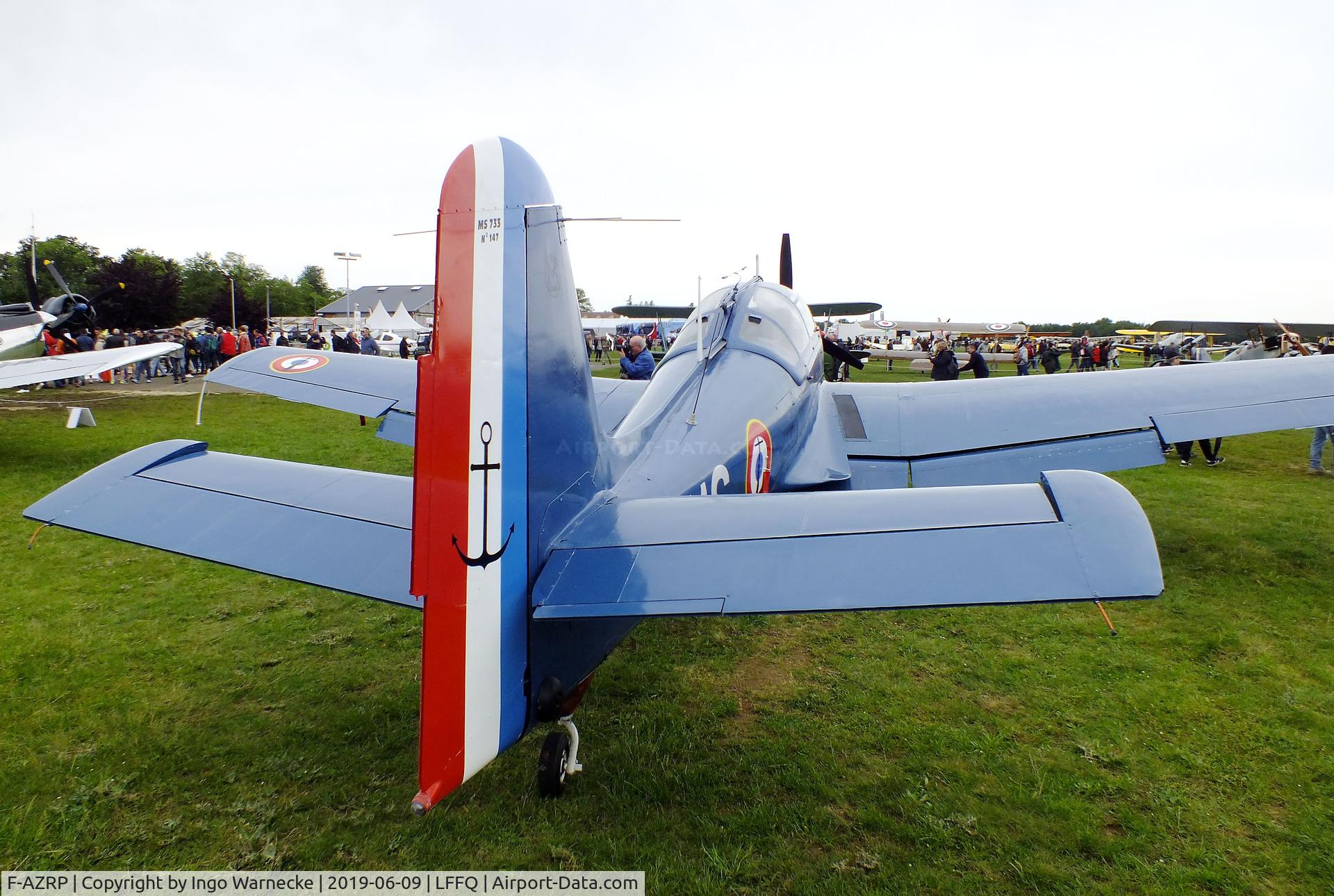 F-AZRP, 1957 Morane-Saulnier MS-733 Alcyon C/N 147, Morane-Saulnier MS.733 Alcyon at the Meeting Aerien 2019, La-Ferte-Alais