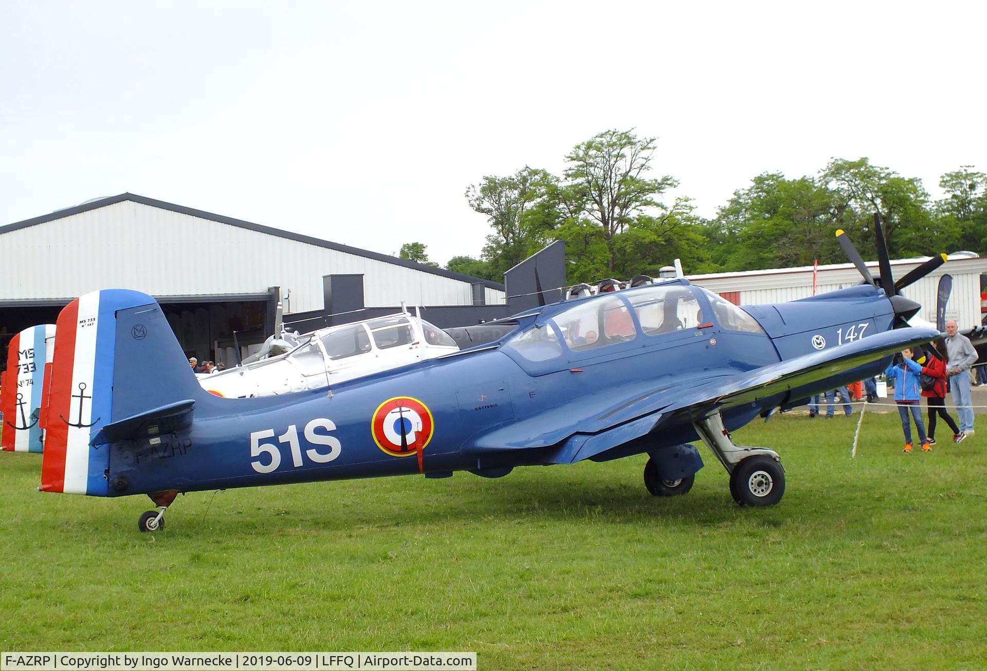 F-AZRP, 1957 Morane-Saulnier MS-733 Alcyon C/N 147, Morane-Saulnier MS.733 Alcyon at the Meeting Aerien 2019, La-Ferte-Alais