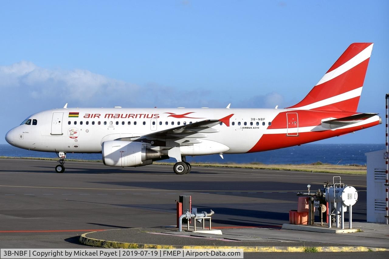 3B-NBF, 2001 Airbus A319-112 C/N 1592, Arriving from MRU / FIMP