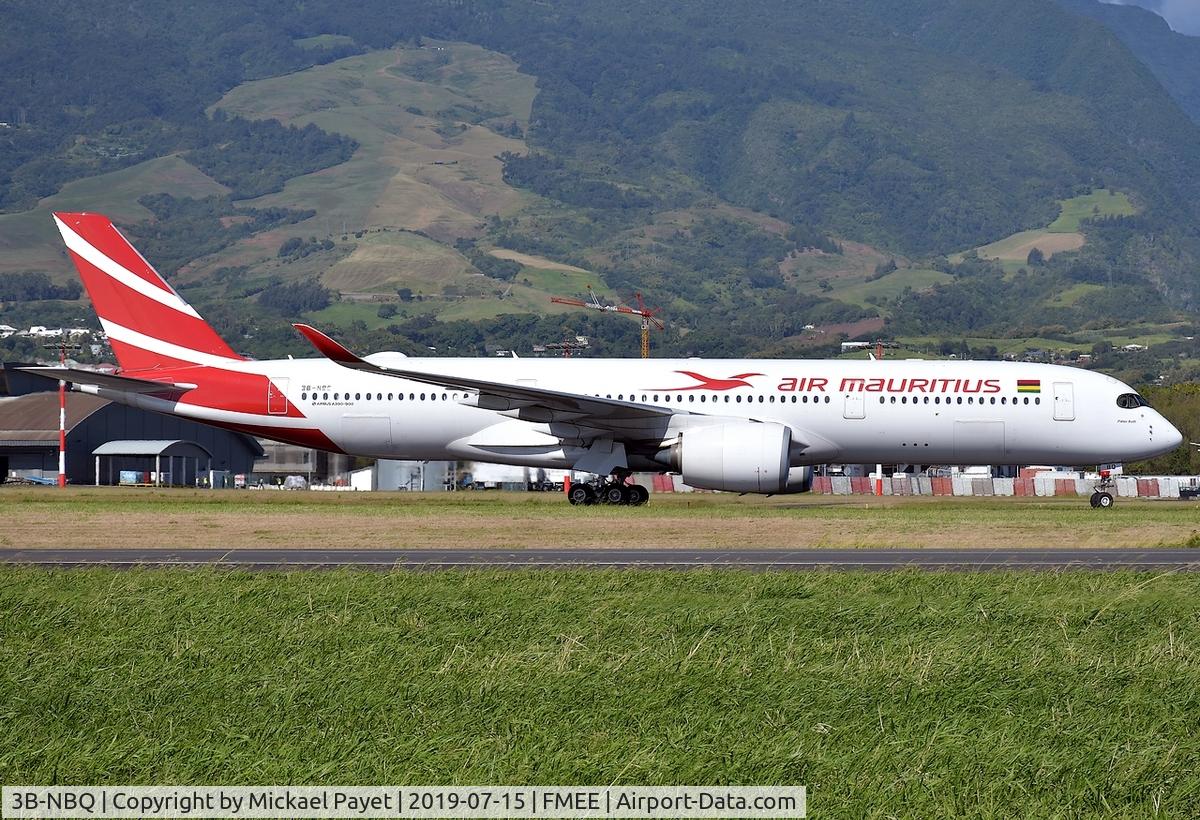 3B-NBQ, 2017 Airbus A350-941 C/N 157, Landing rwy 14