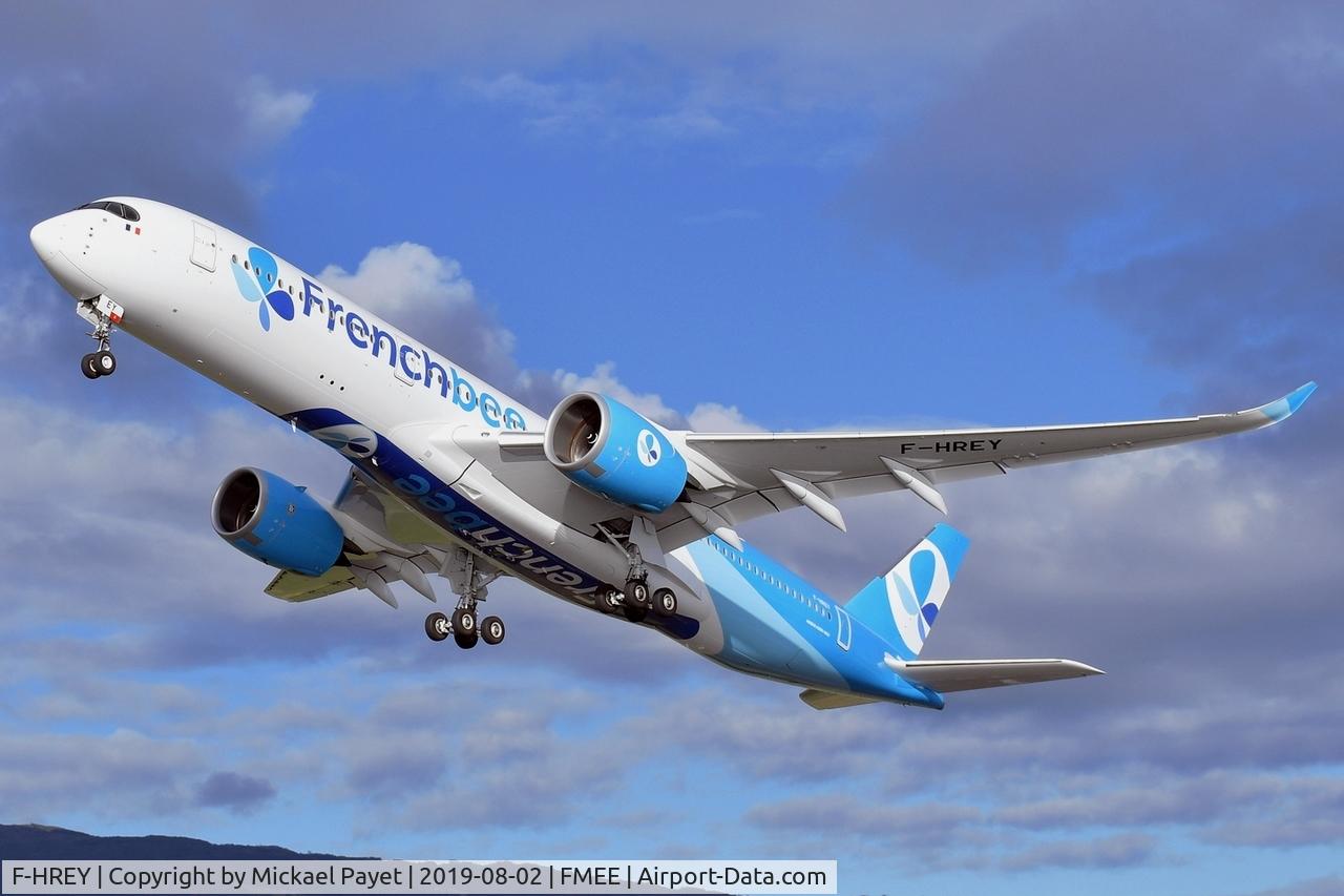 F-HREY, 2019 Airbus A350-941 C/N 325, Taking off rwy 12