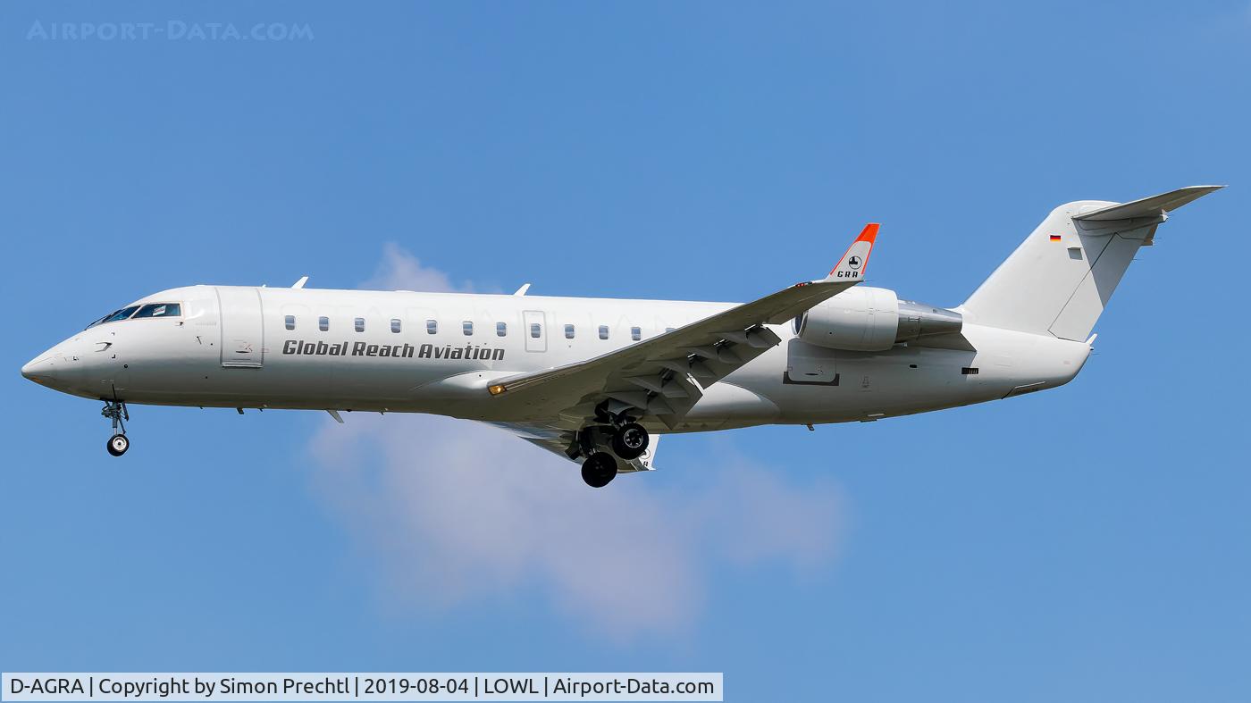 D-AGRA, 2000 Canadair CRJ-200LR (CL-600-2B19) C/N 7384, D-AGRA @ Linz Airport