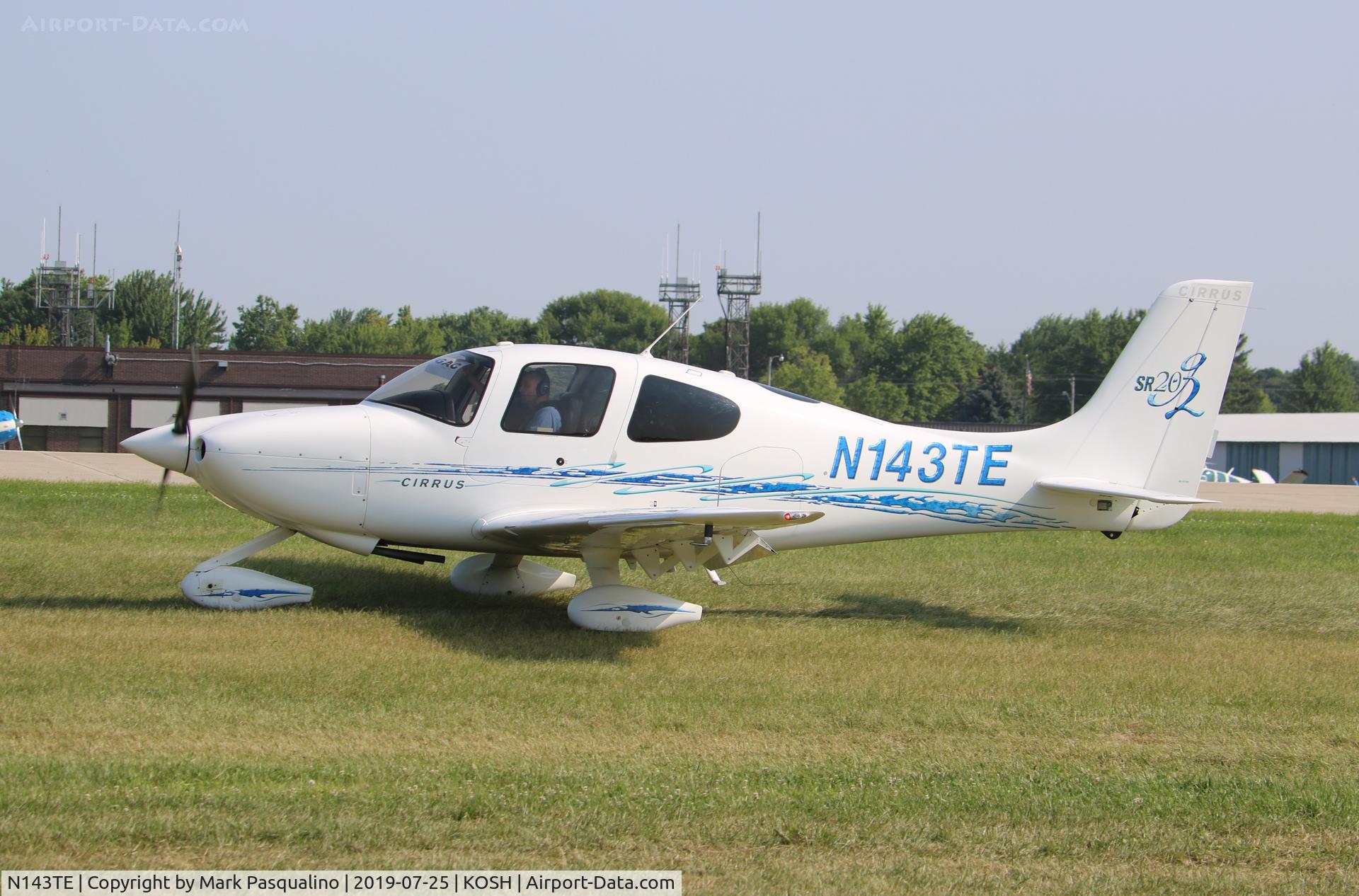 N143TE, 2007 Cirrus SR20 G2 C/N 1884, Cirrus SR20
