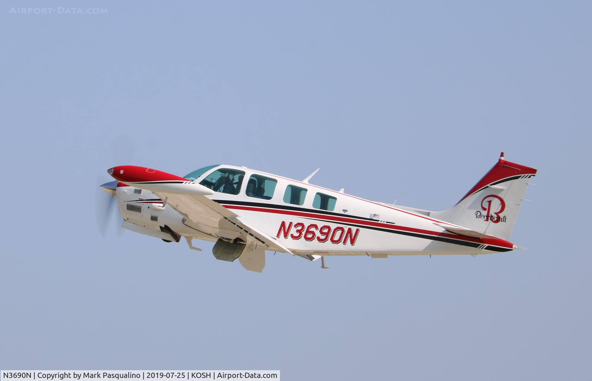 N3690N, 1980 Beech A36TC Bonanza 36 C/N EA-123, Beech A36TC