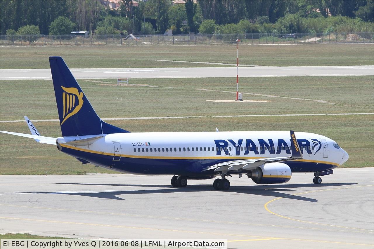 EI-EBG, 2009 Boeing 737-8AS C/N 37525, Boeing 737-8AS, Lining up Rwy 31R, Marseille-Provence Airport (LFML-MRS)