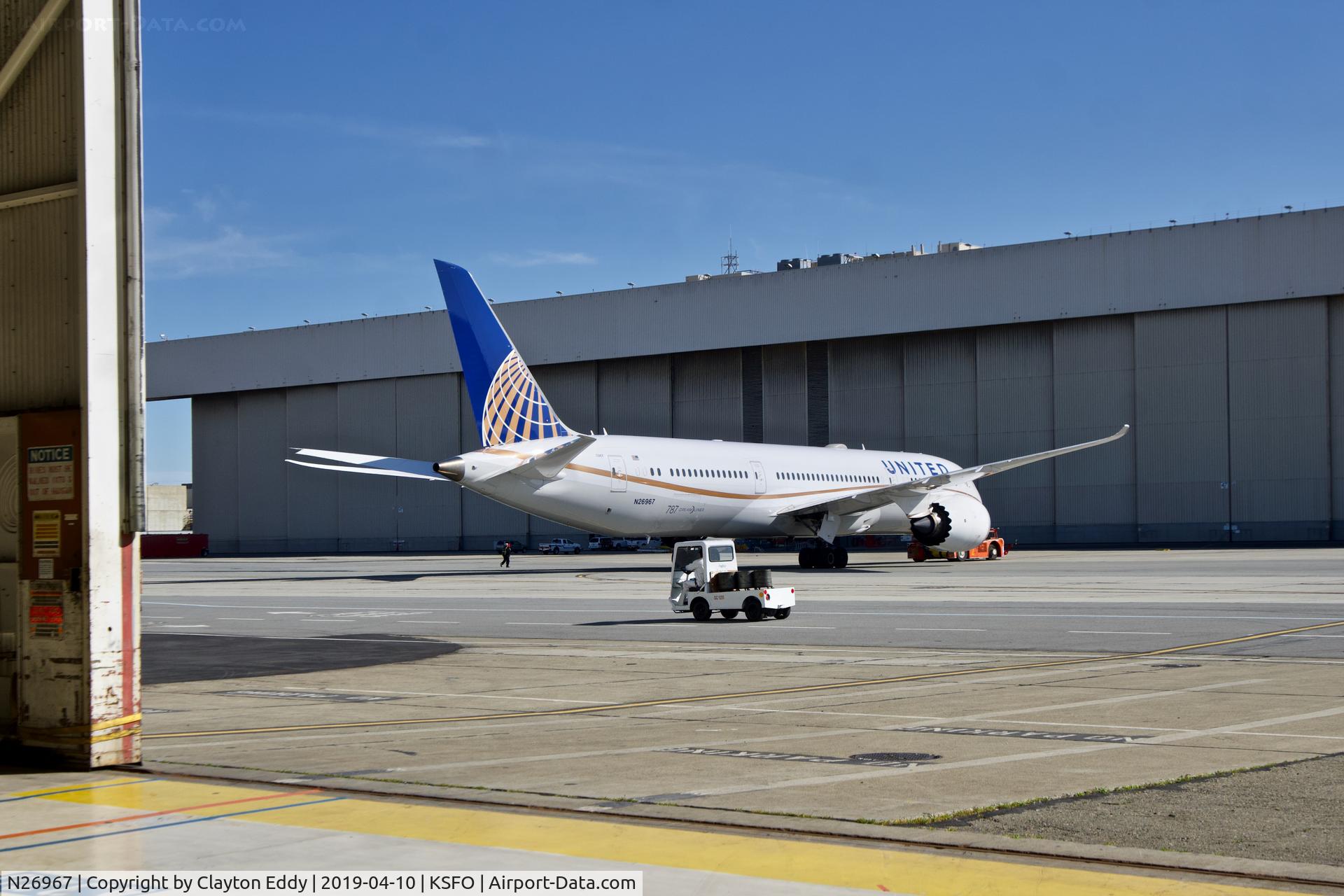 N26967, 2016 Boeing 787-9 Dreamliner Dreamliner C/N 60144, SFO 2019.