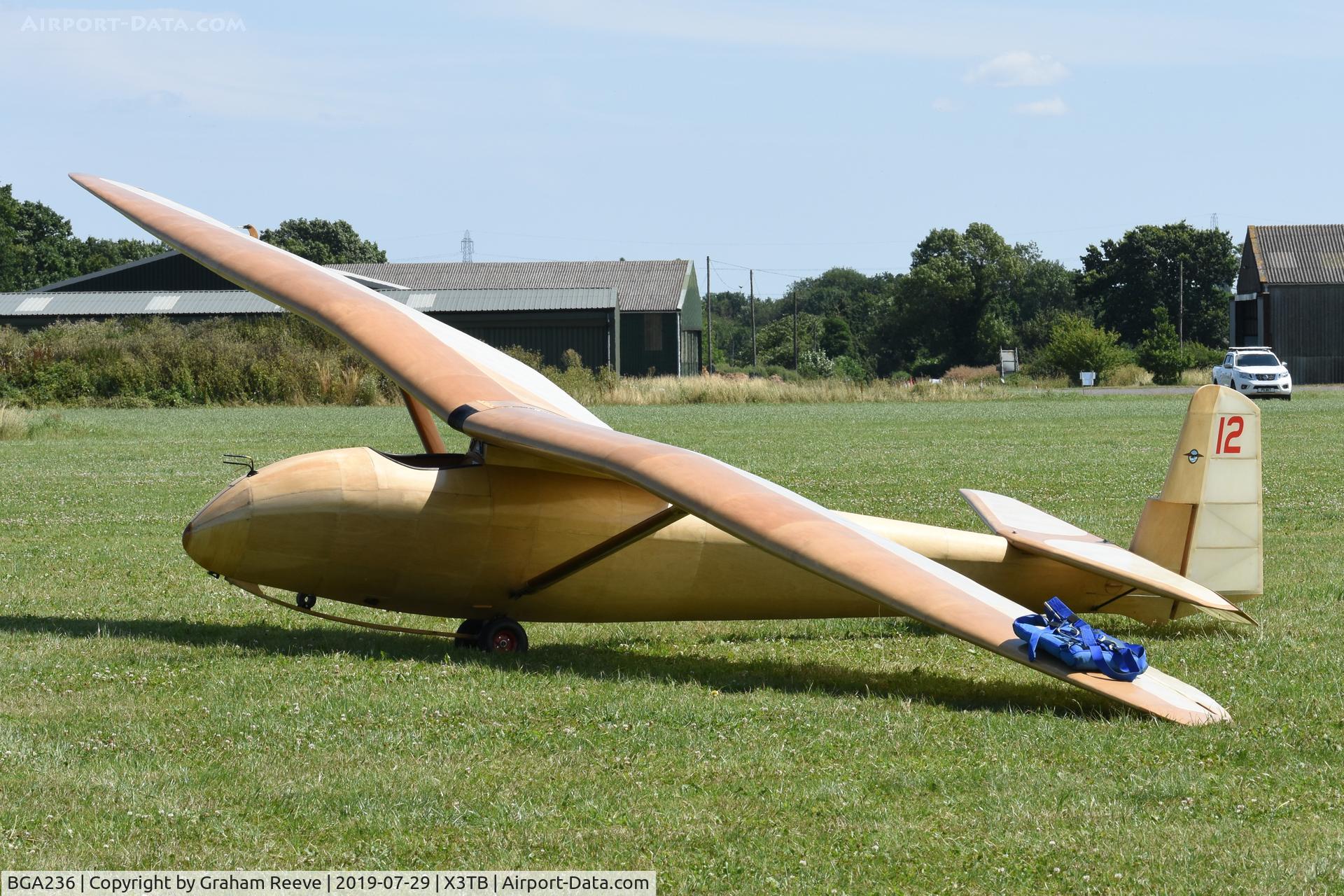 BGA236, Slingsby T-6 Kite 1 C/N 27A, Parked at Tibenham.