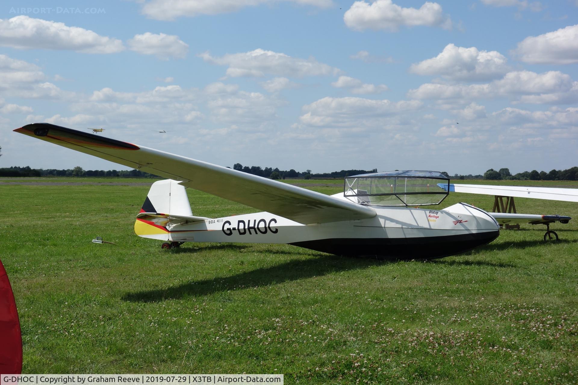 G-DHOC, 1963 Scheibe Bergfalke II/55 C/N 322, Parked at Tibenham.