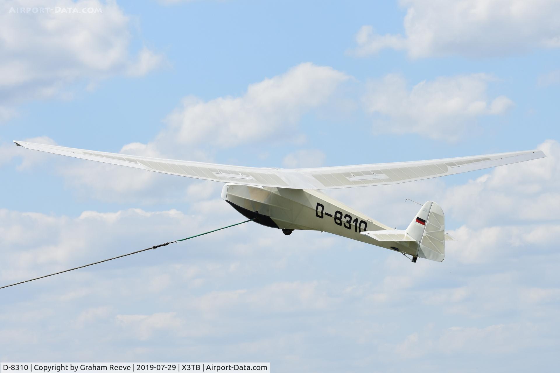 D-8310, Scheibe L-Spatz 55 C/N 545, Departing from Tibenham.