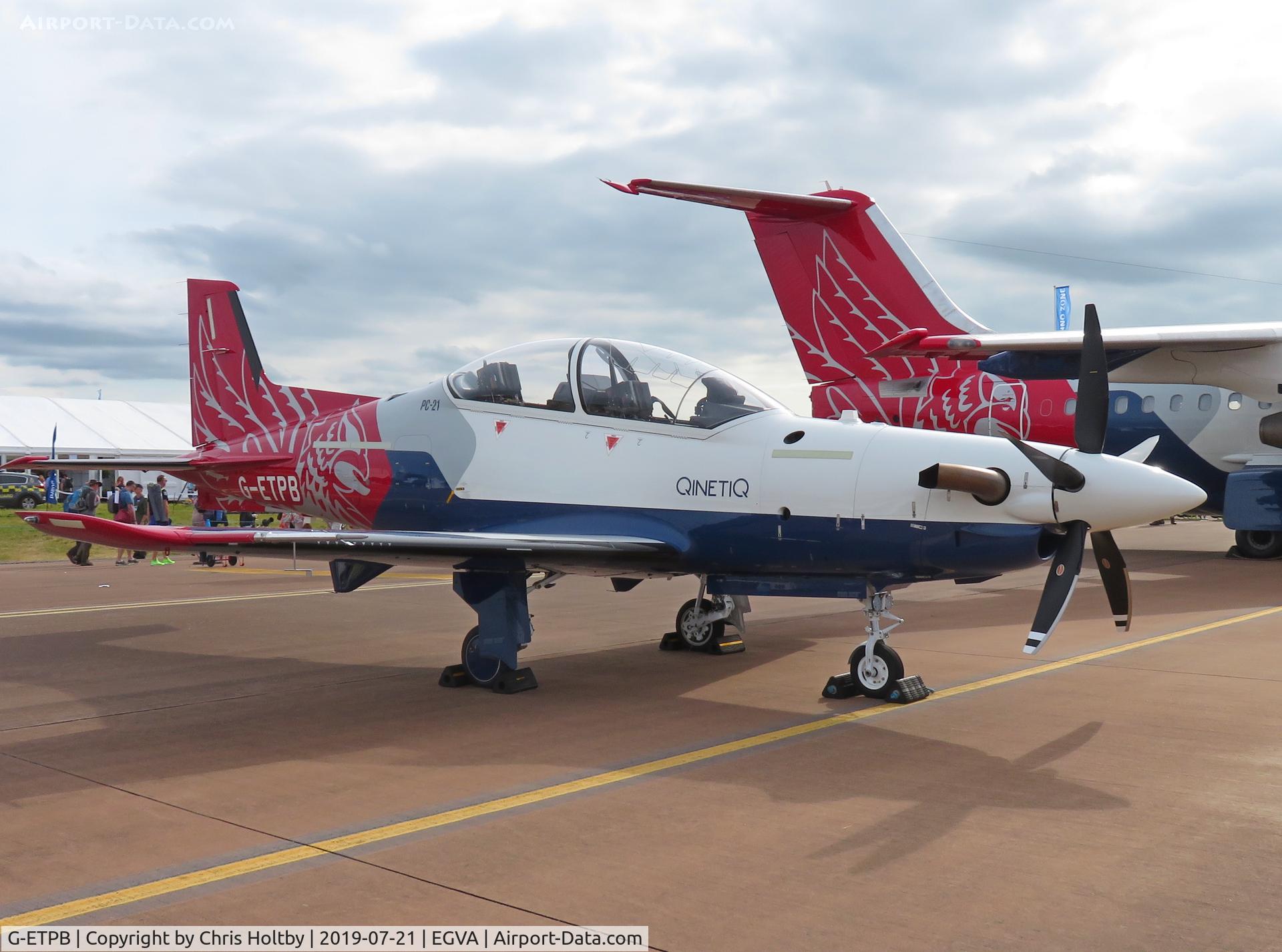 G-ETPB, 2017 Pilatus PC-21 C/N 311, On static display at RIAT 2019 RAF Fairford