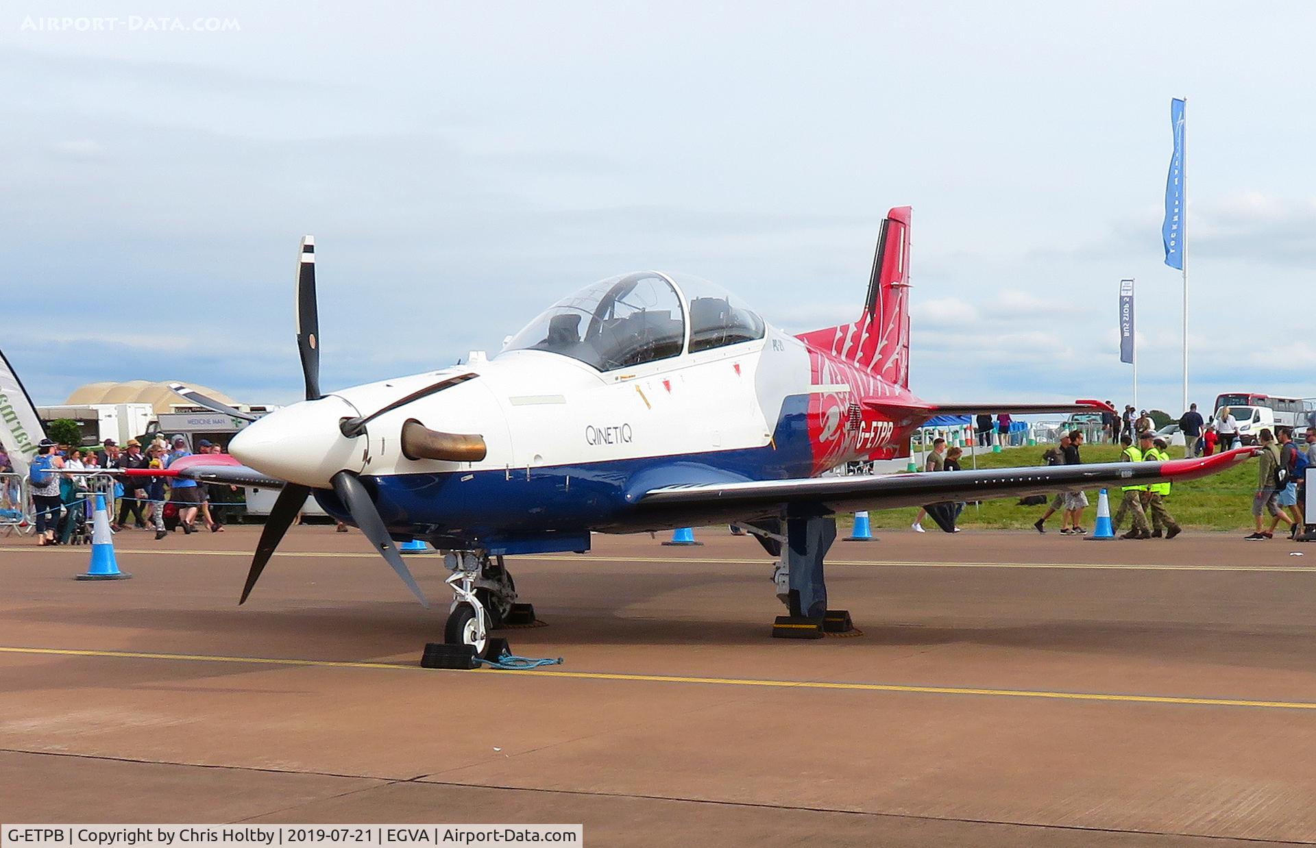 G-ETPB, 2017 Pilatus PC-21 C/N 311, Pilatus PC-21 on static display at RIAT 2019 RAF Fairford