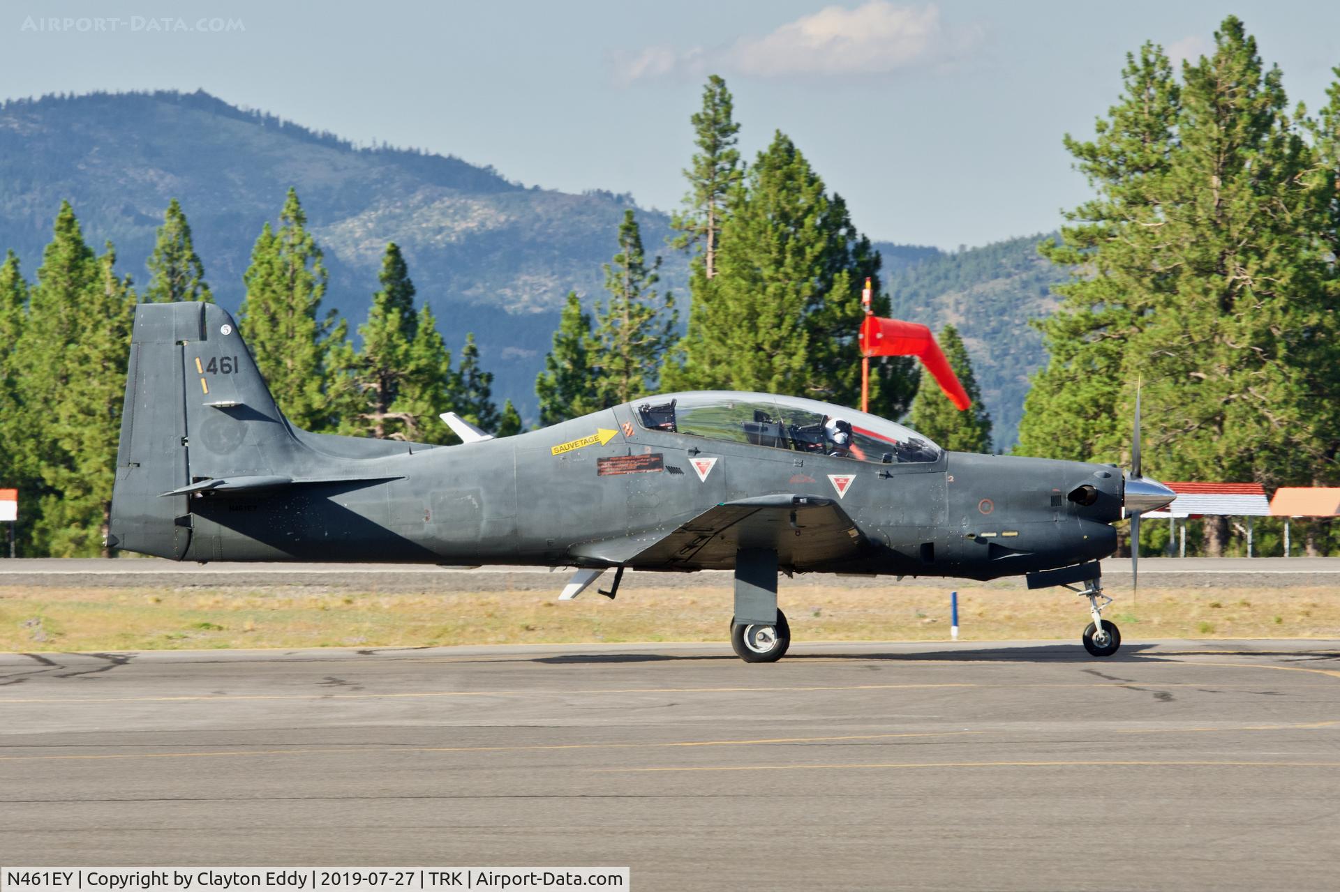 N461EY, Embraer EMB-312F Tucano C/N 312461, Truckee Airport California 2019.