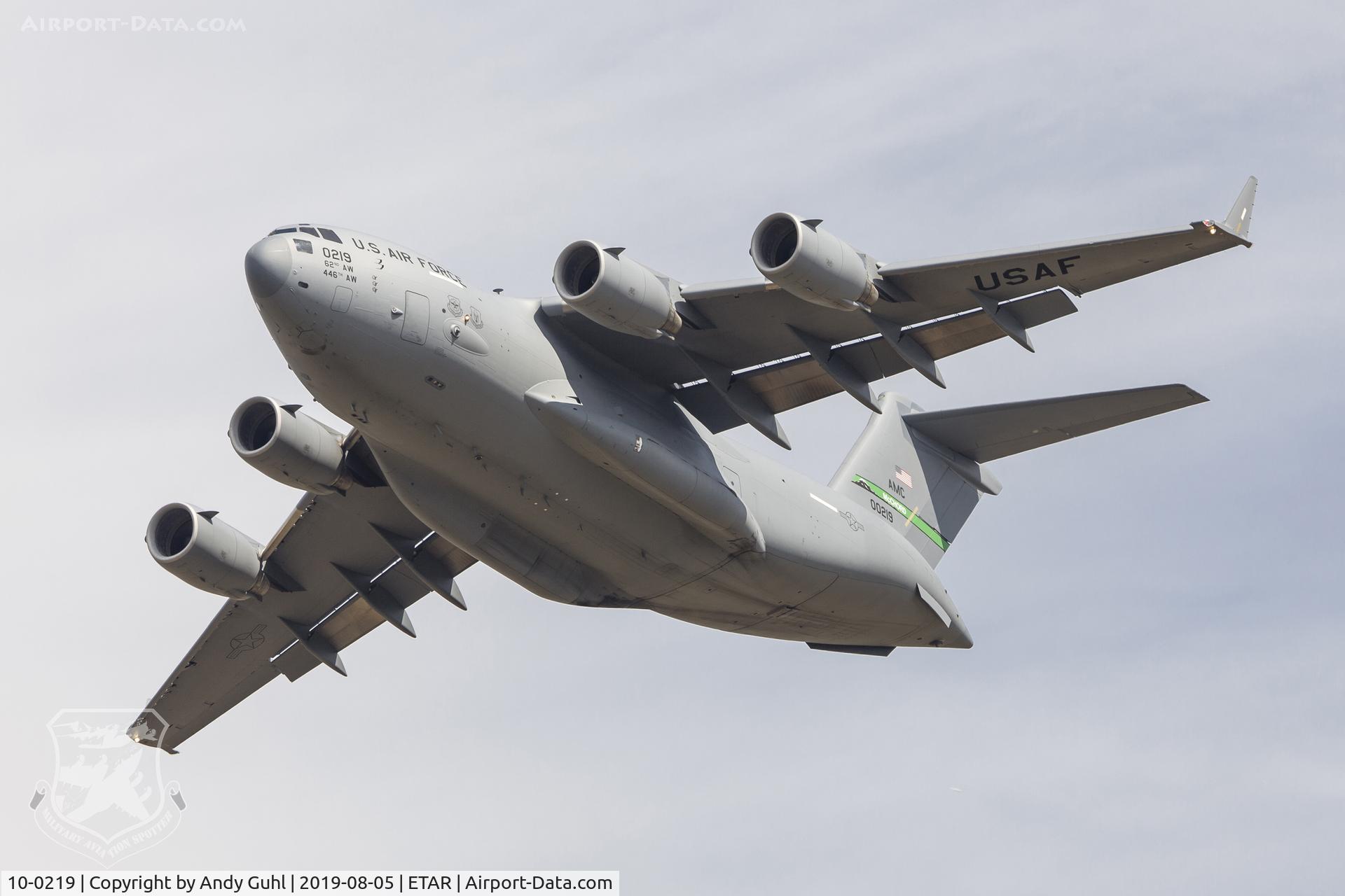 10-0219, Boeing C-17A Globemaster III C/N P-219, McChord