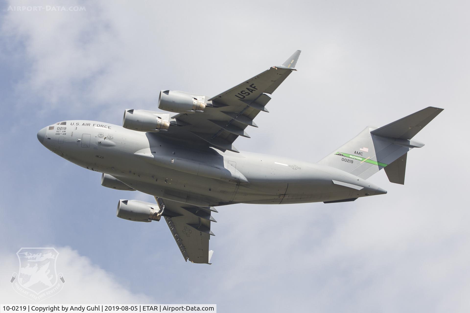 10-0219, Boeing C-17A Globemaster III C/N P-219, C-17A Globemaster III