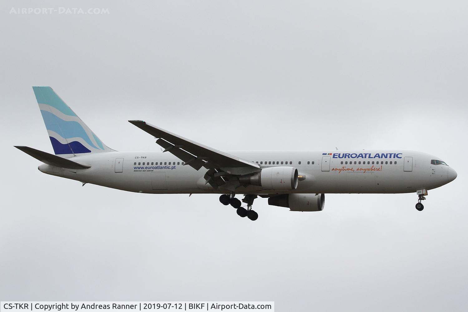 CS-TKR, 2001 Boeing 767-36N/ER C/N 30854, Euroatlantic Boeing 767 flying for Icelandair