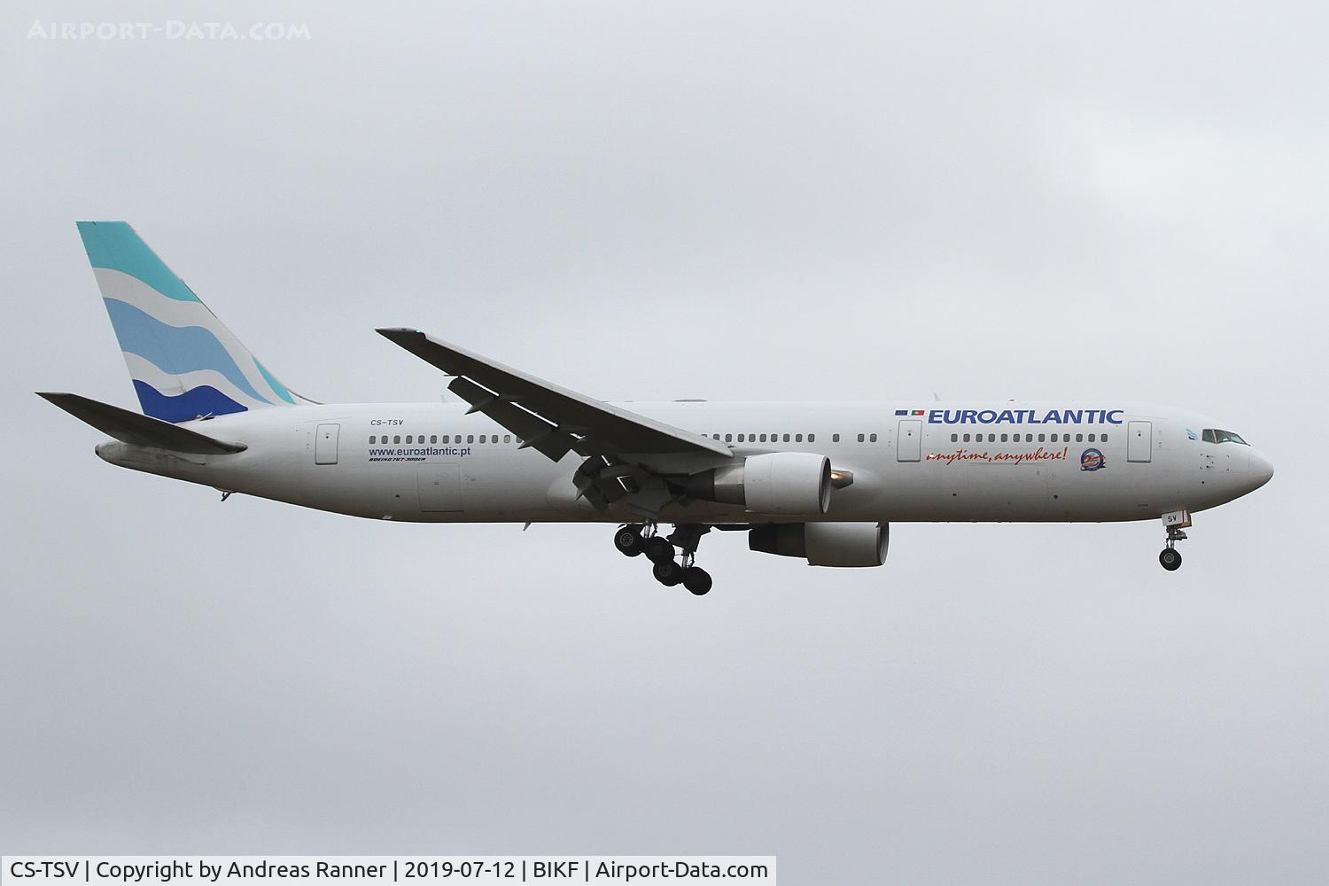 CS-TSV, 2003 Boeing B-767-34P C/N 33049, Euroatlantic Boeing 767 flying for Icelandair