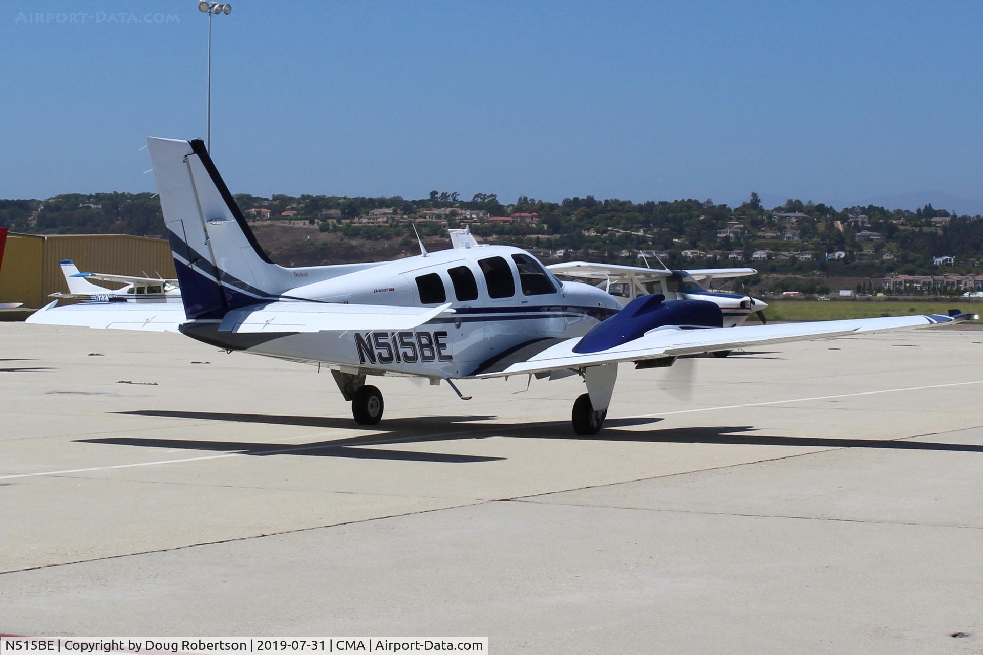 N515BE, 2019 Beechcraft G58 Baron C/N TH-2515, 2019 TEXTRON-BEECH G58 BARON, Continental IO-550-N 310 Hp, taxi