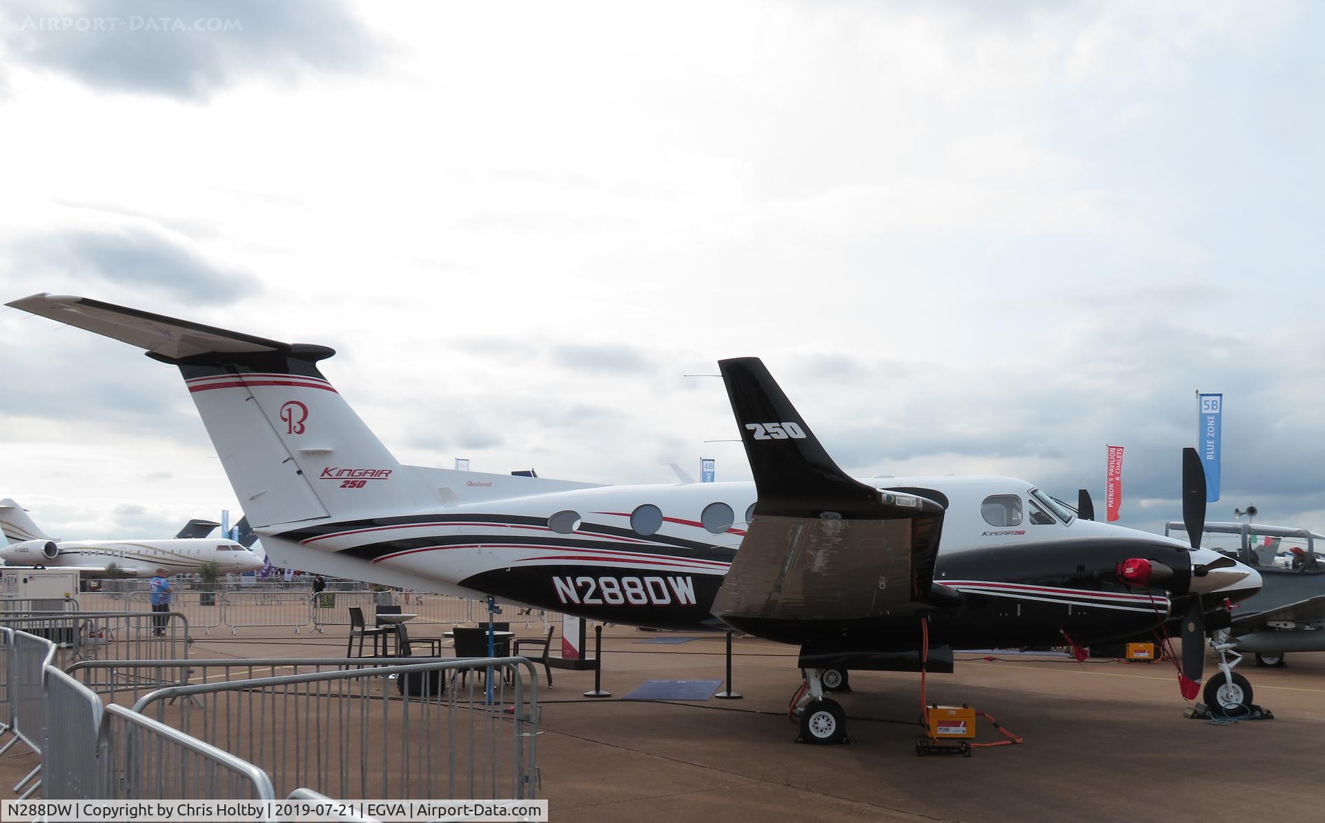N288DW, 2017 Beechcraft B200GT C/N BY-288, Parked at RIAT 2019 Fairford