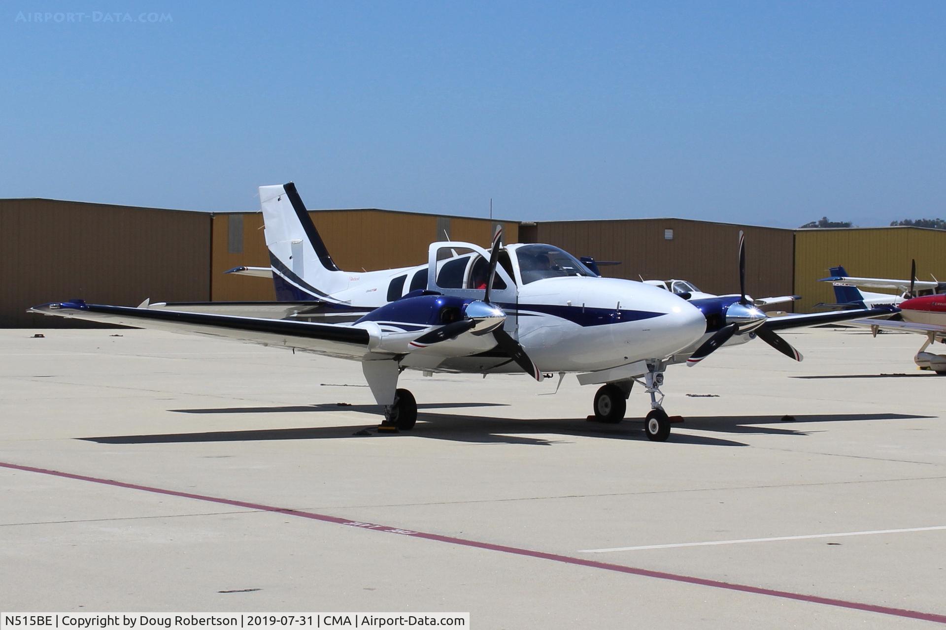 N515BE, 2019 Beechcraft G58 Baron C/N TH-2515, 2019 TEXTRON-BEECH G58 BARON, Continental IO-550-N 310 Hp, readying to taxi
