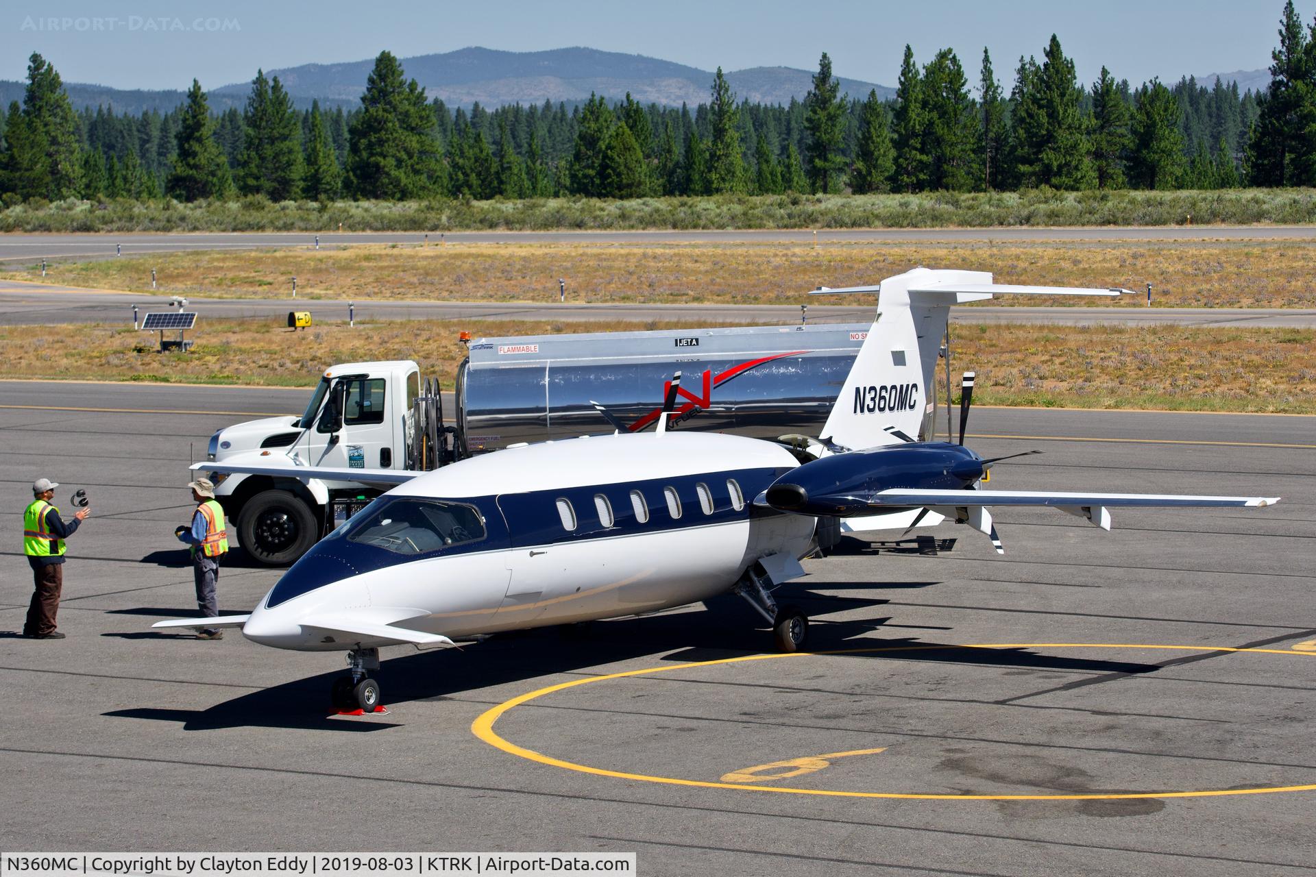 N360MC, 2006 Piaggio P-180 Avanti II C/N 1119, Truckee Airport California 2019.