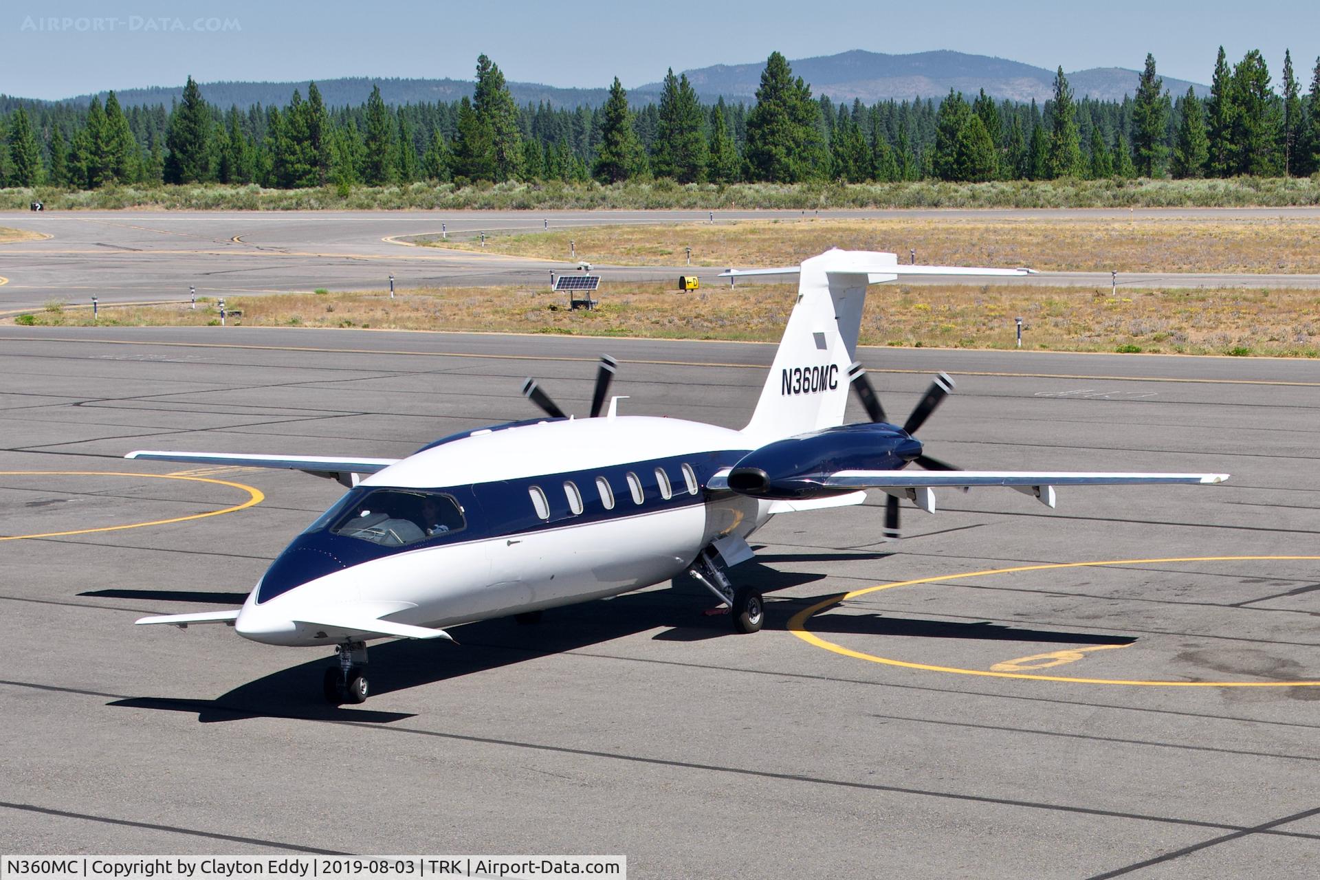 N360MC, 2006 Piaggio P-180 Avanti II C/N 1119, Truckee Airport California 2019.