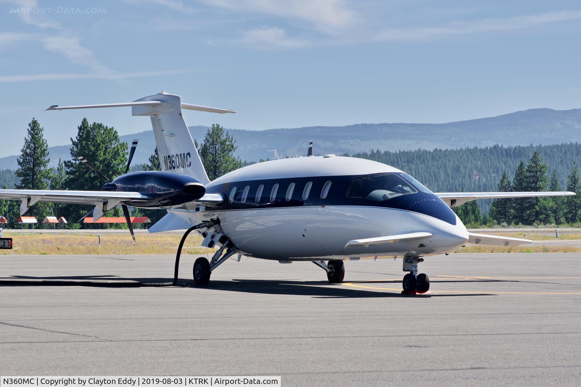N360MC, 2006 Piaggio P-180 Avanti II C/N 1119, Truckee Airport California 2019.