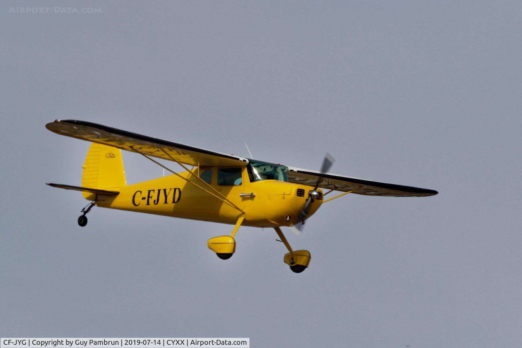 CF-JYG, 1946 Piper J3C-65S Cub C/N 19278, Landing