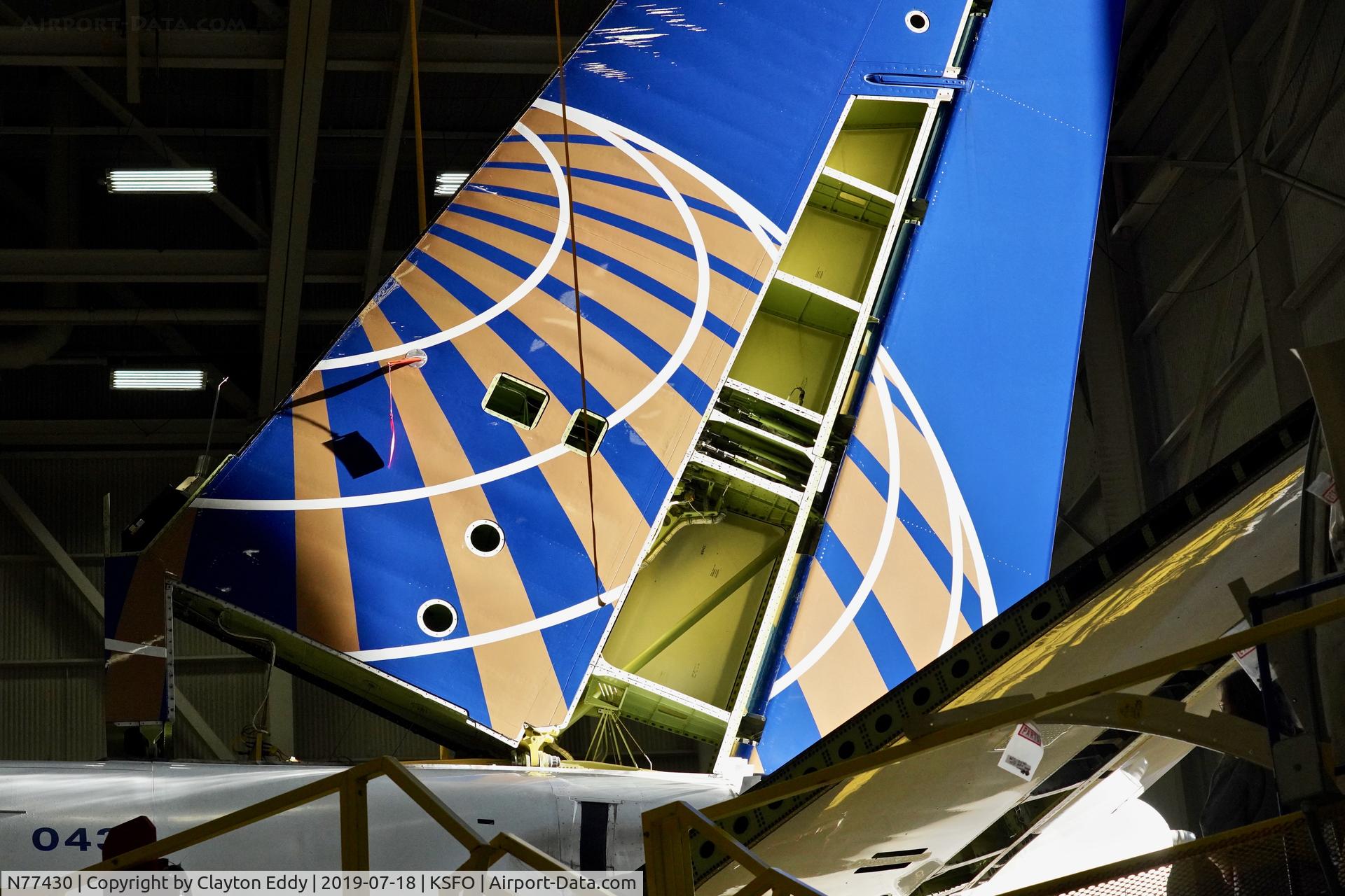 N77430, 2008 Boeing 737-924/ER C/N 37098, SFO 2019.
