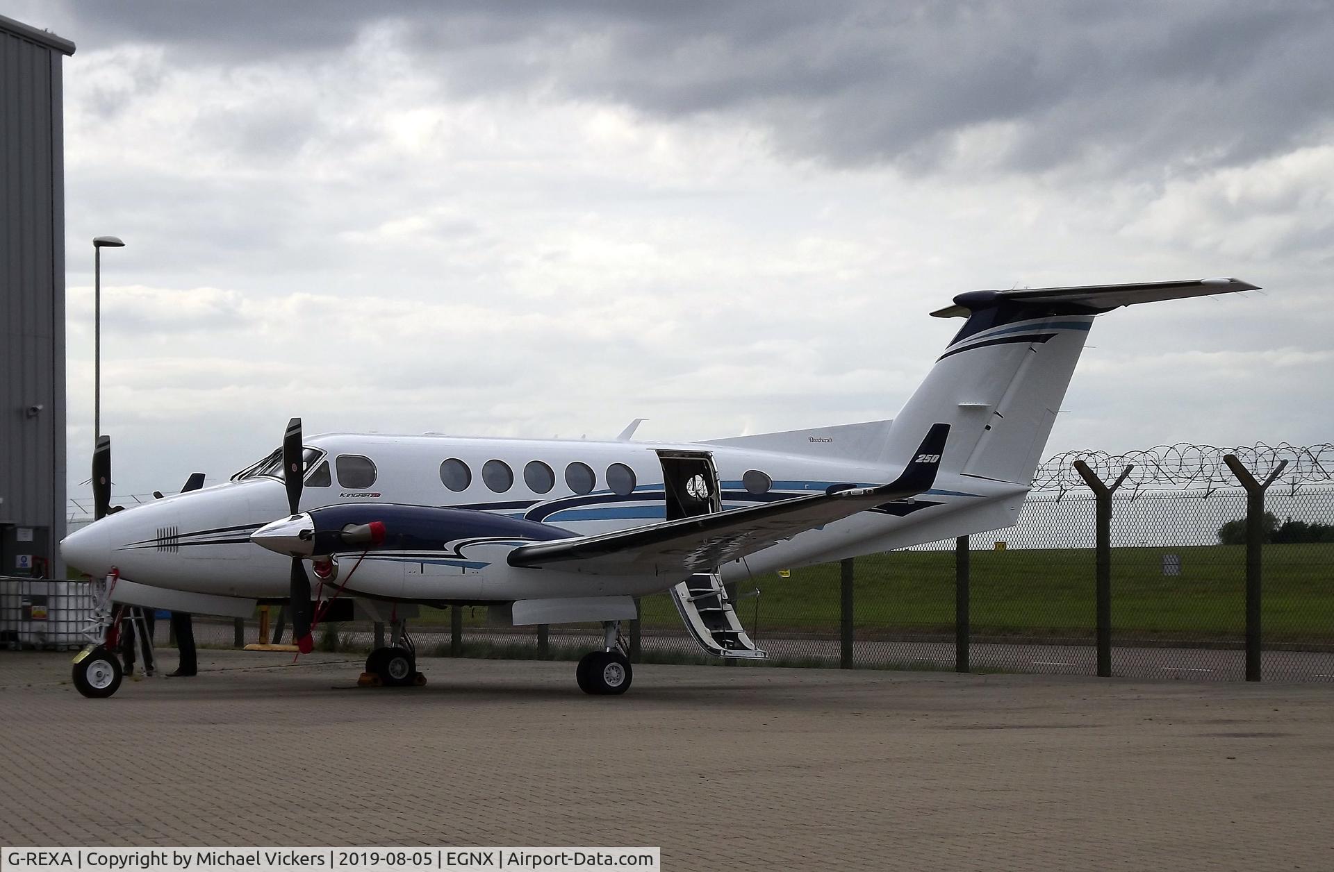 G-REXA, 2018 Beech B200GT King Air C/N BY-339, On the Signature ramp at EMA
