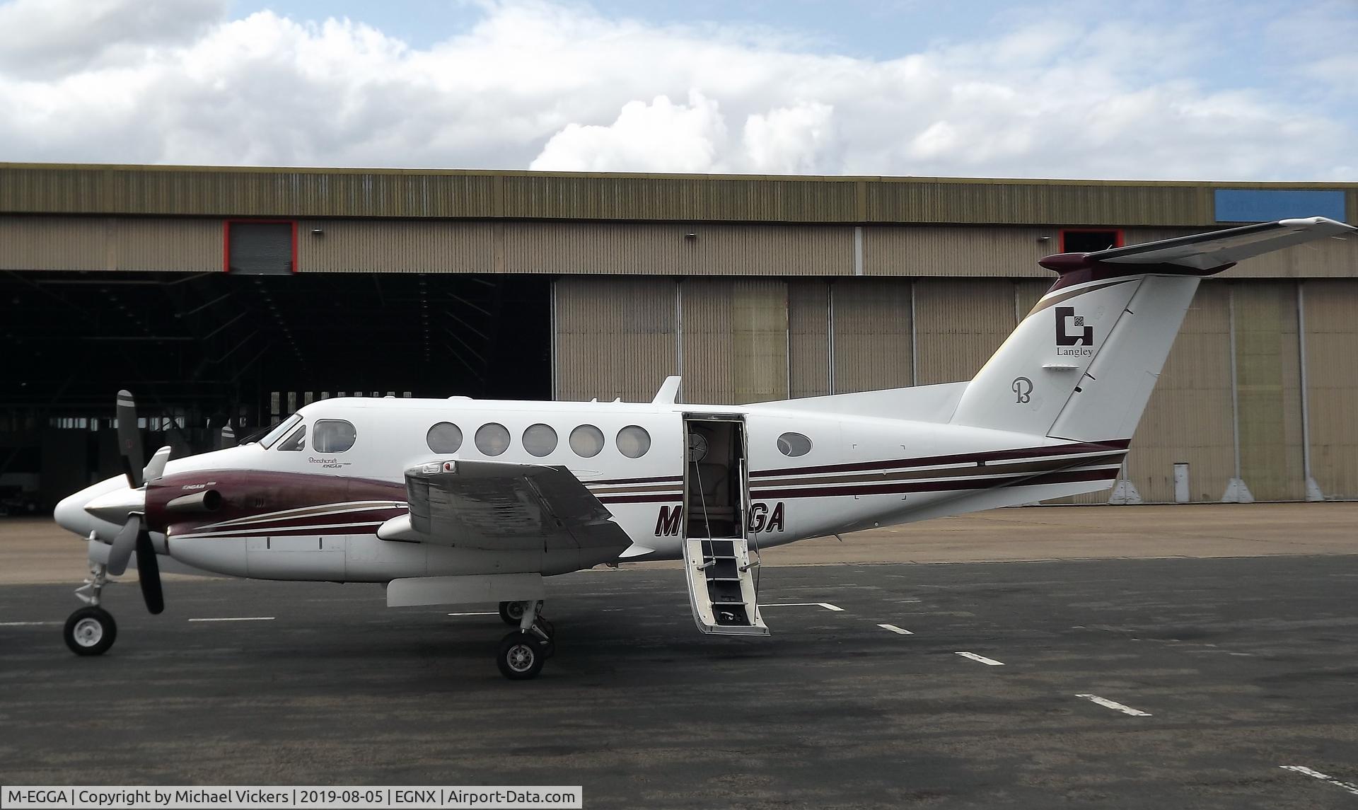M-EGGA, 2006 Raytheon B200 King Air C/N BB-1933, Parked on signature ramp